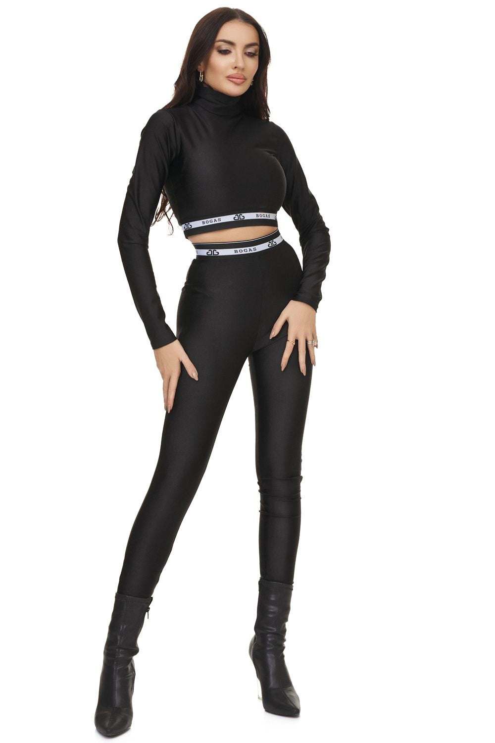 Defia Bogas black casual ladies suit