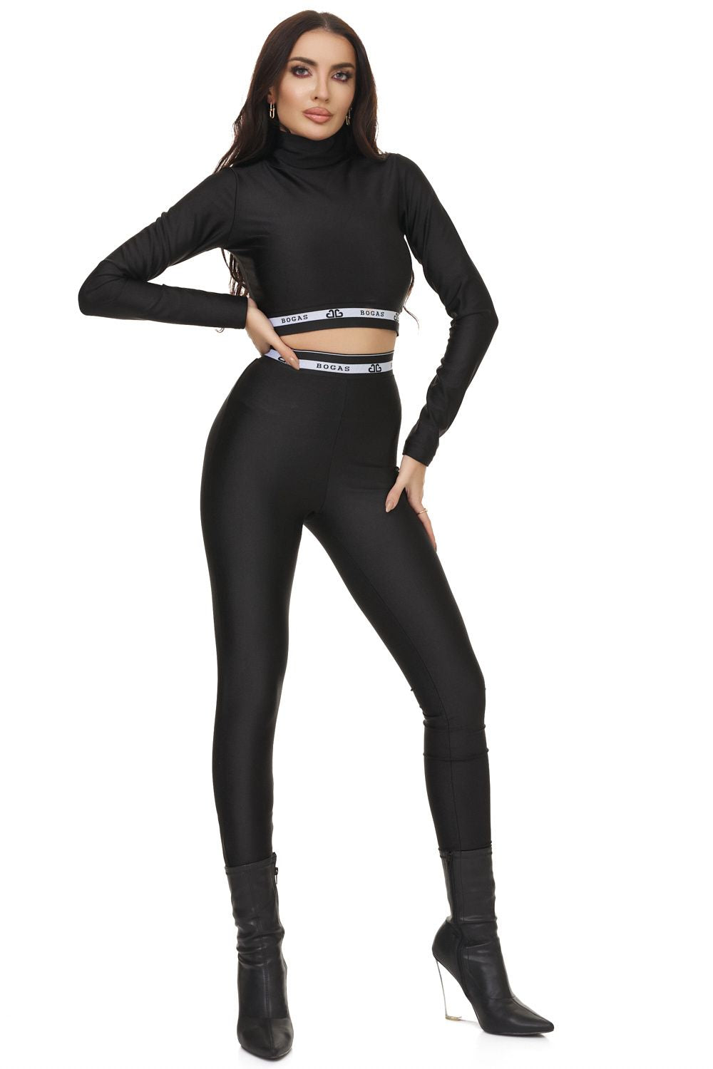 Defia Bogas black casual ladies suit