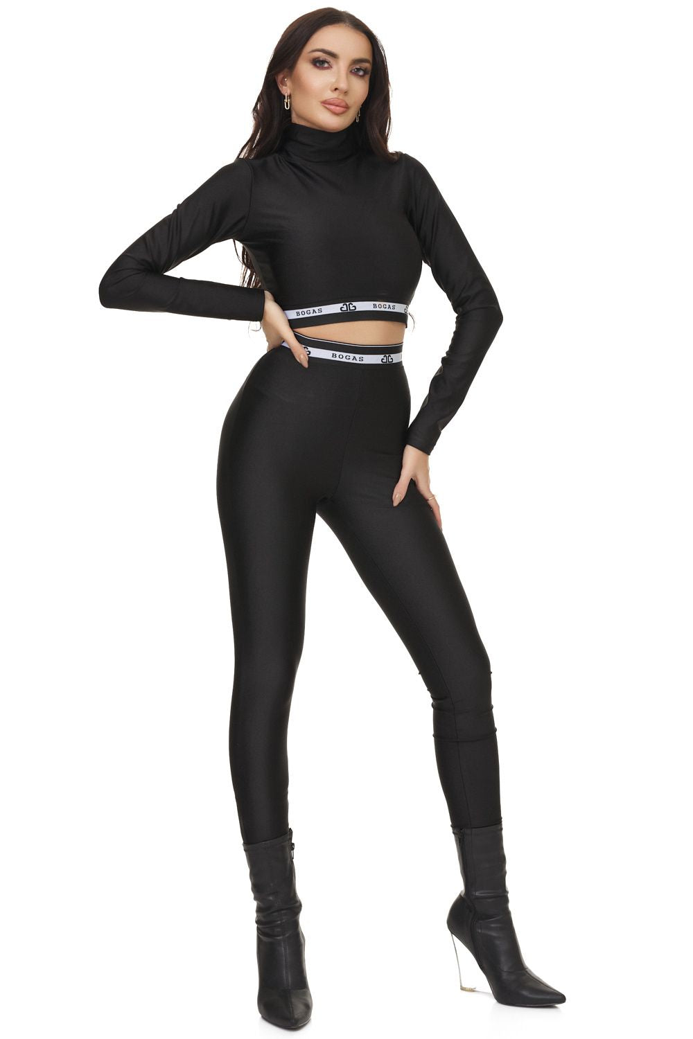 Defia Bogas black casual ladies suit