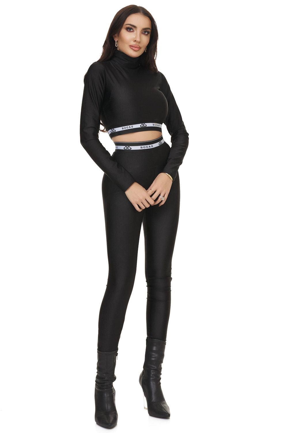 Defia Bogas black casual ladies suit