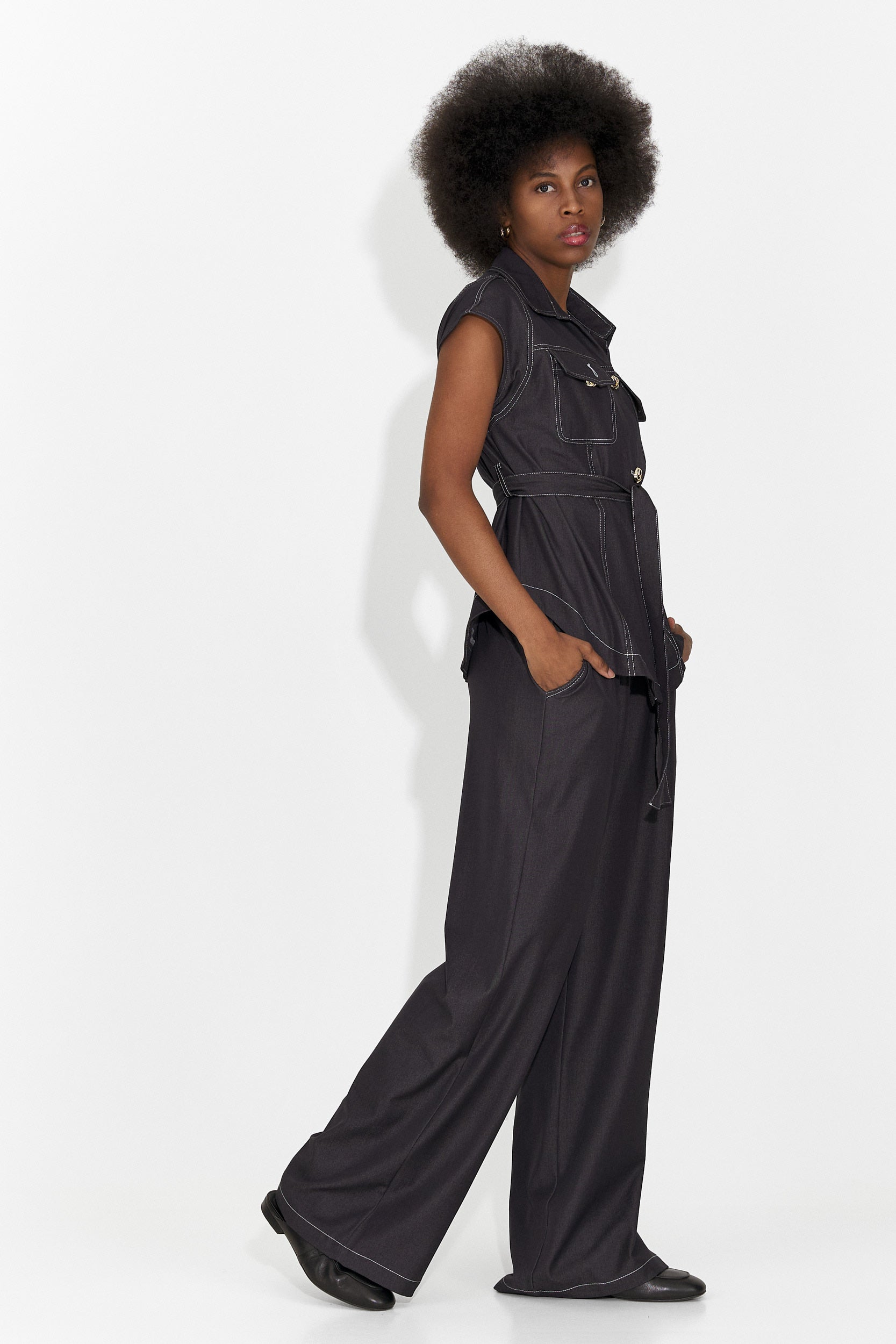 Compleu dama casual negru Enolia Bogas