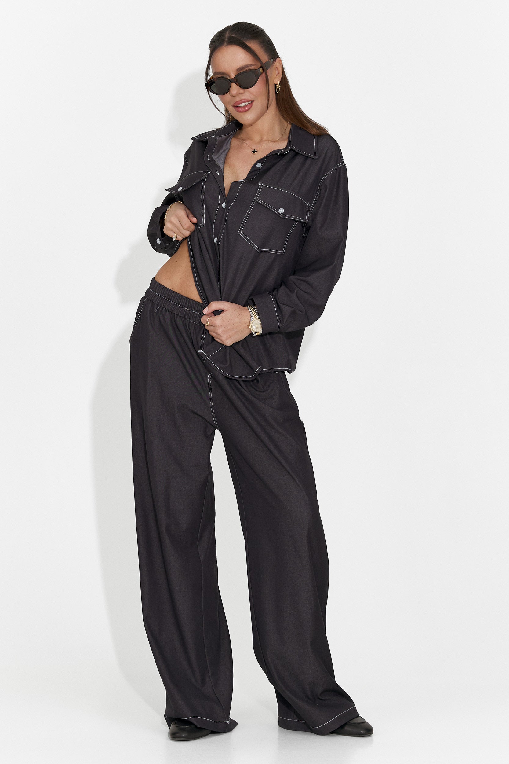 Compleu dama casual negru Zunaira Bogas