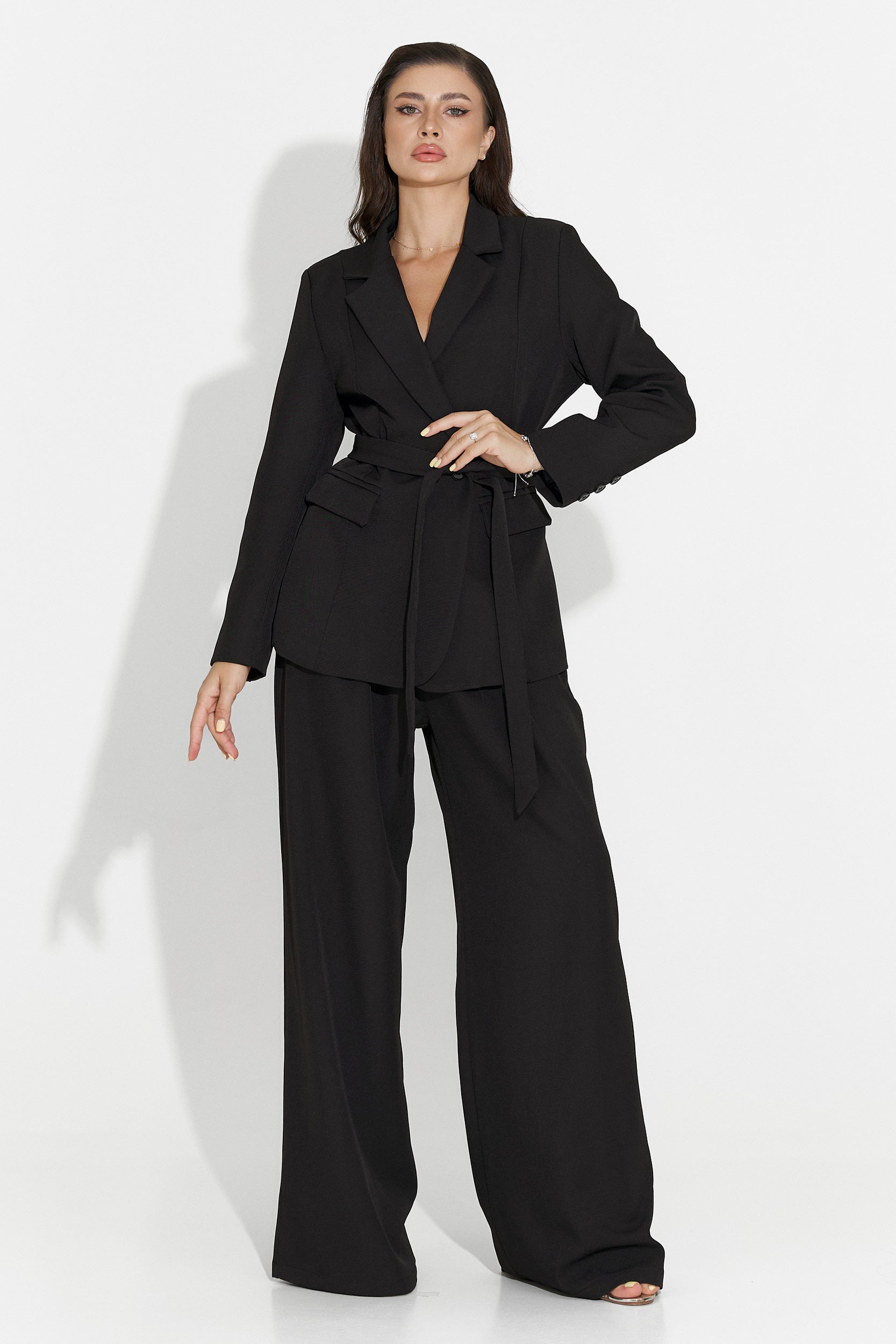 Compleu dama cu pantaloni negru Aydena Bogas