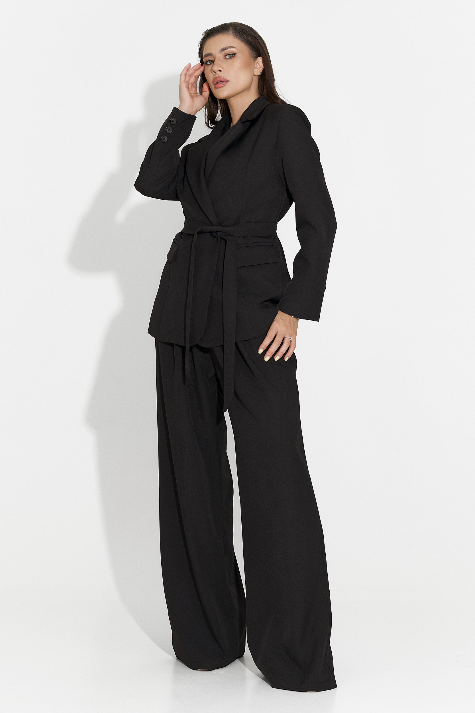 Compleu dama cu pantaloni negru Aydena Bogas