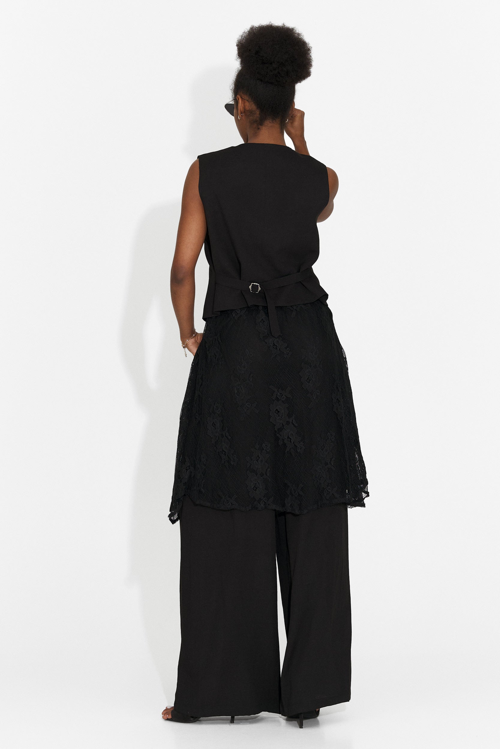 Compleu dama cu pantaloni negru Gladiola Bogas
