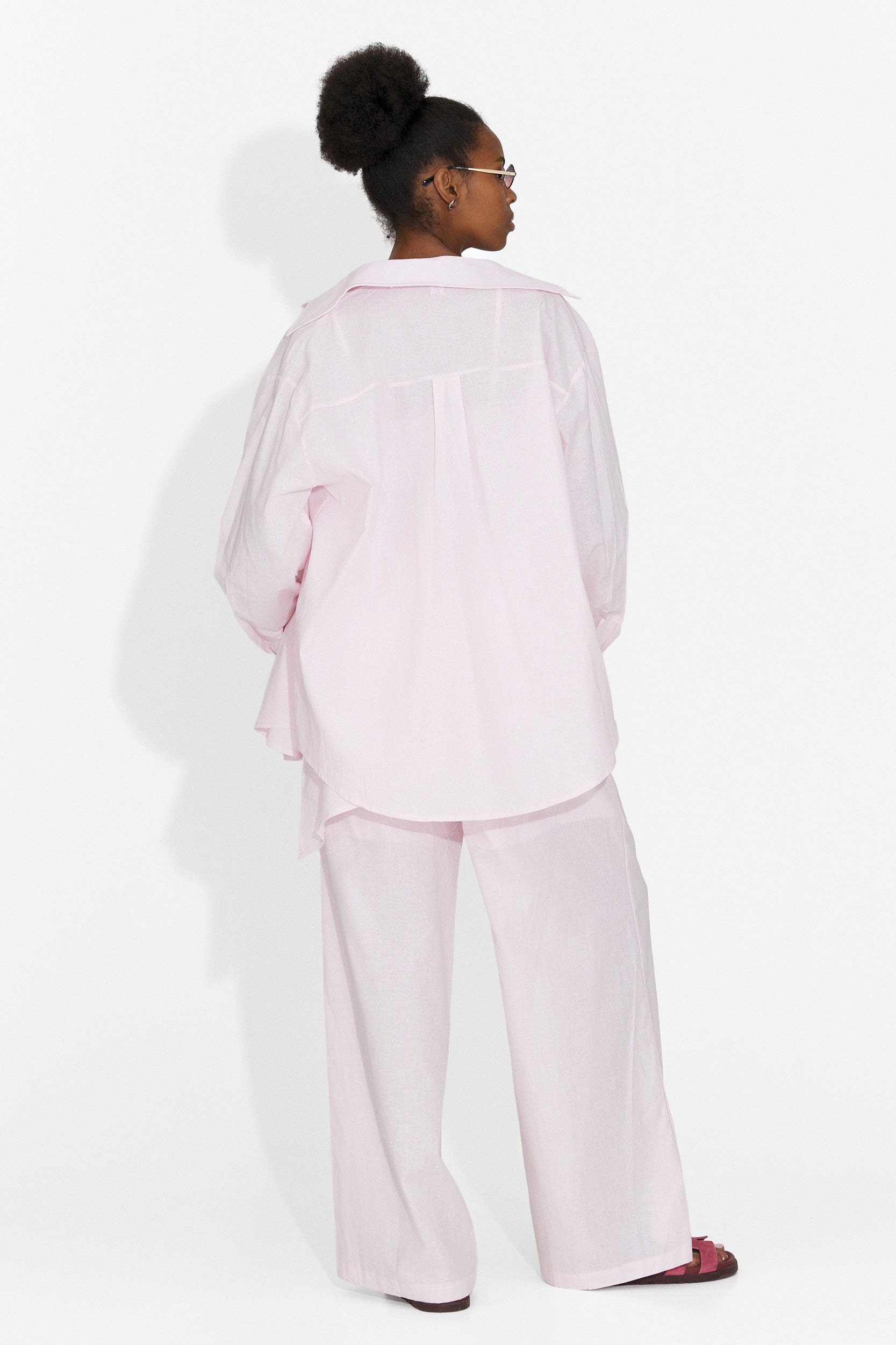 Compleu dama cu pantaloni roz Alicata Bogas