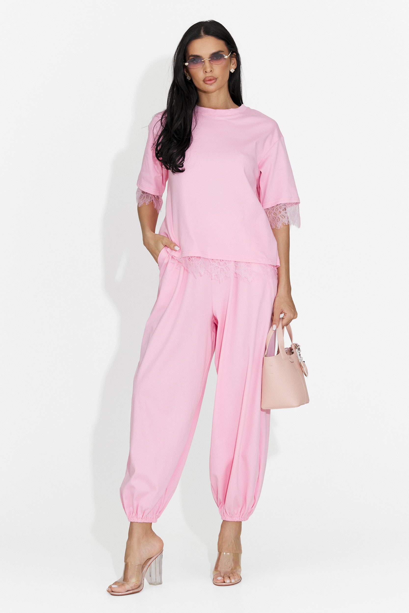 Compleu dama cu pantaloni roz Maila Bogas
