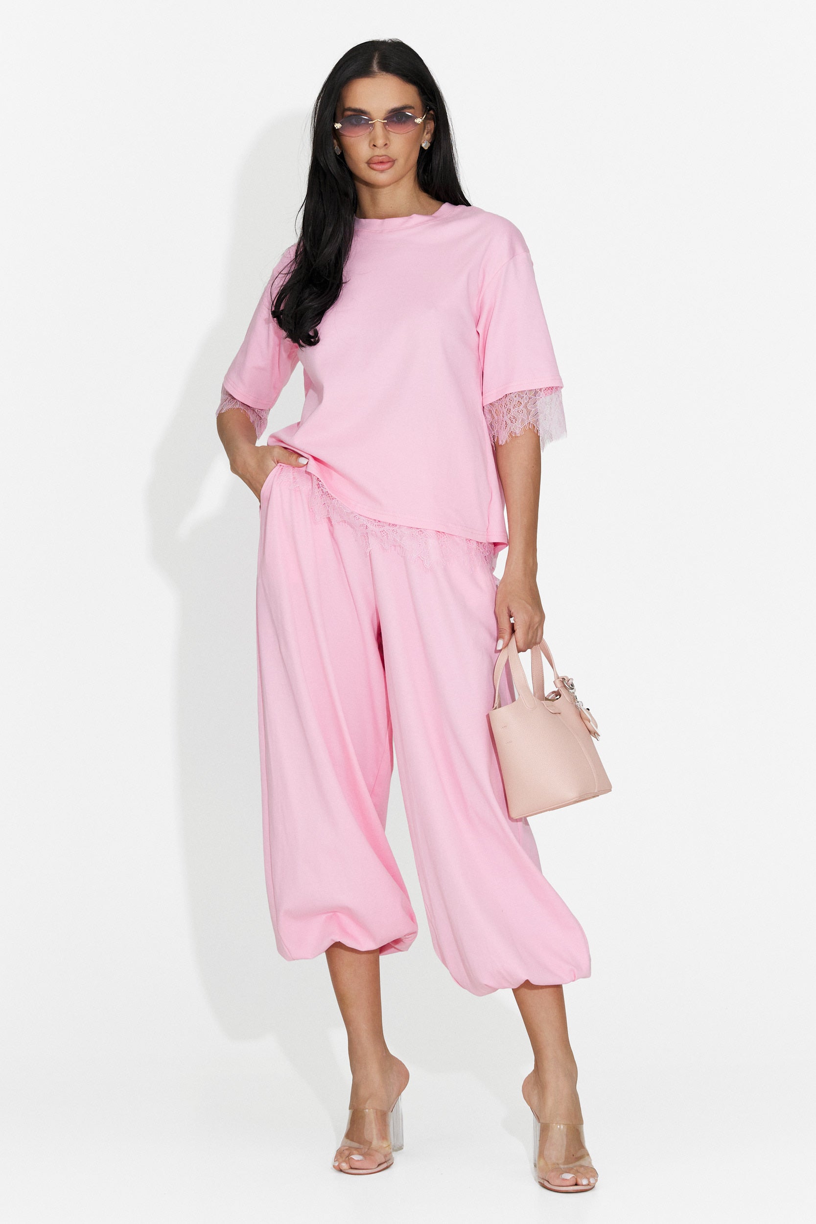 Compleu dama cu pantaloni roz Maila Bogas