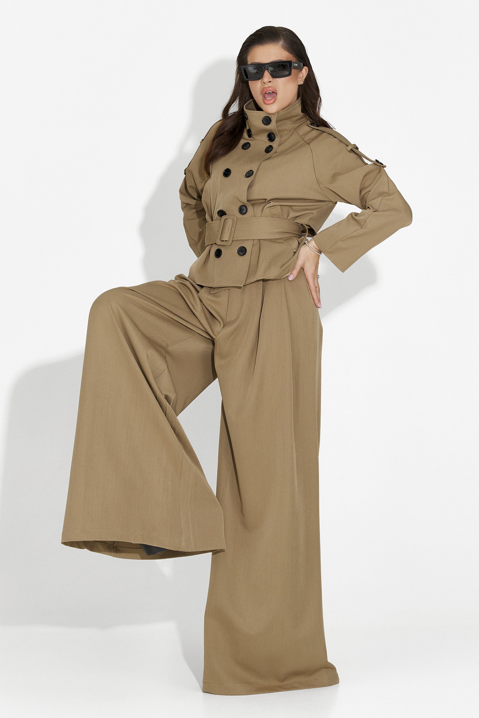 Belora Bogas Elegant Brown Women's Suit