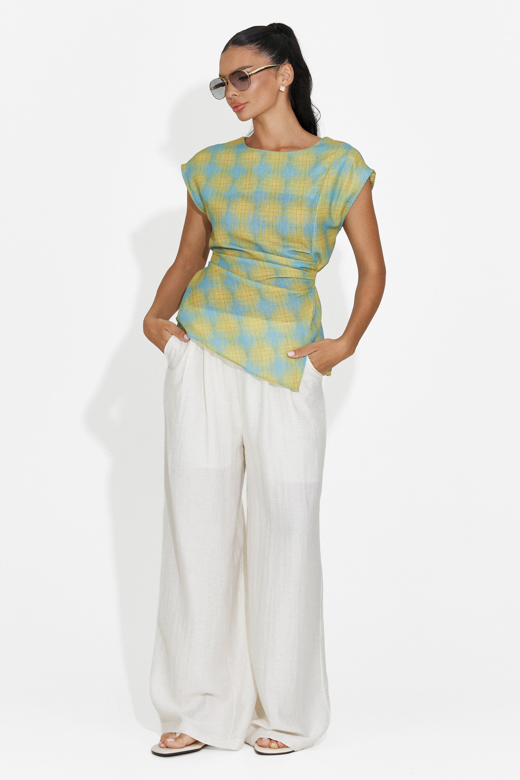 Compleu dama maiou + pantaloni verde Hortisa Bogas