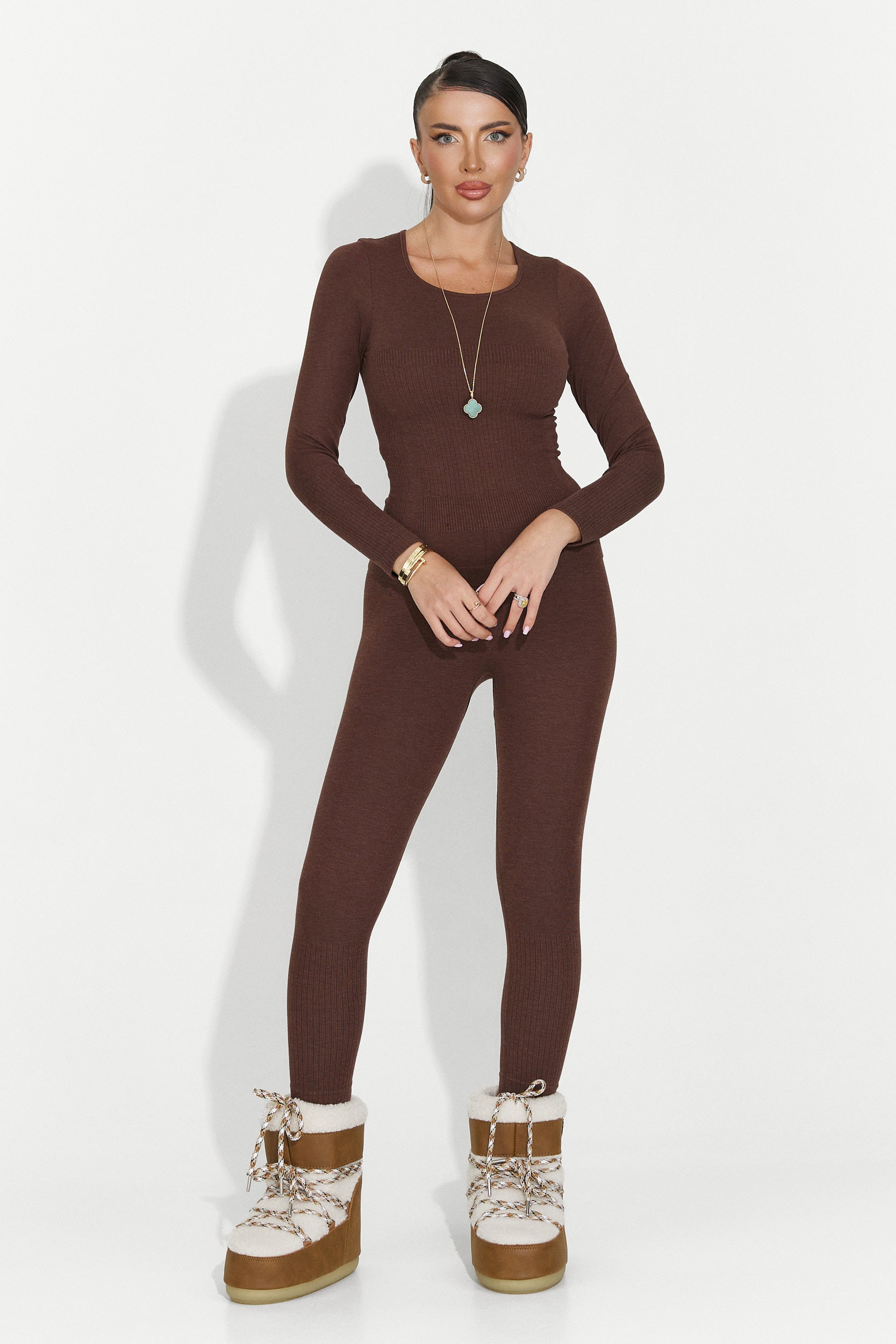 Compleu dama underwear maro Dominia Bogas