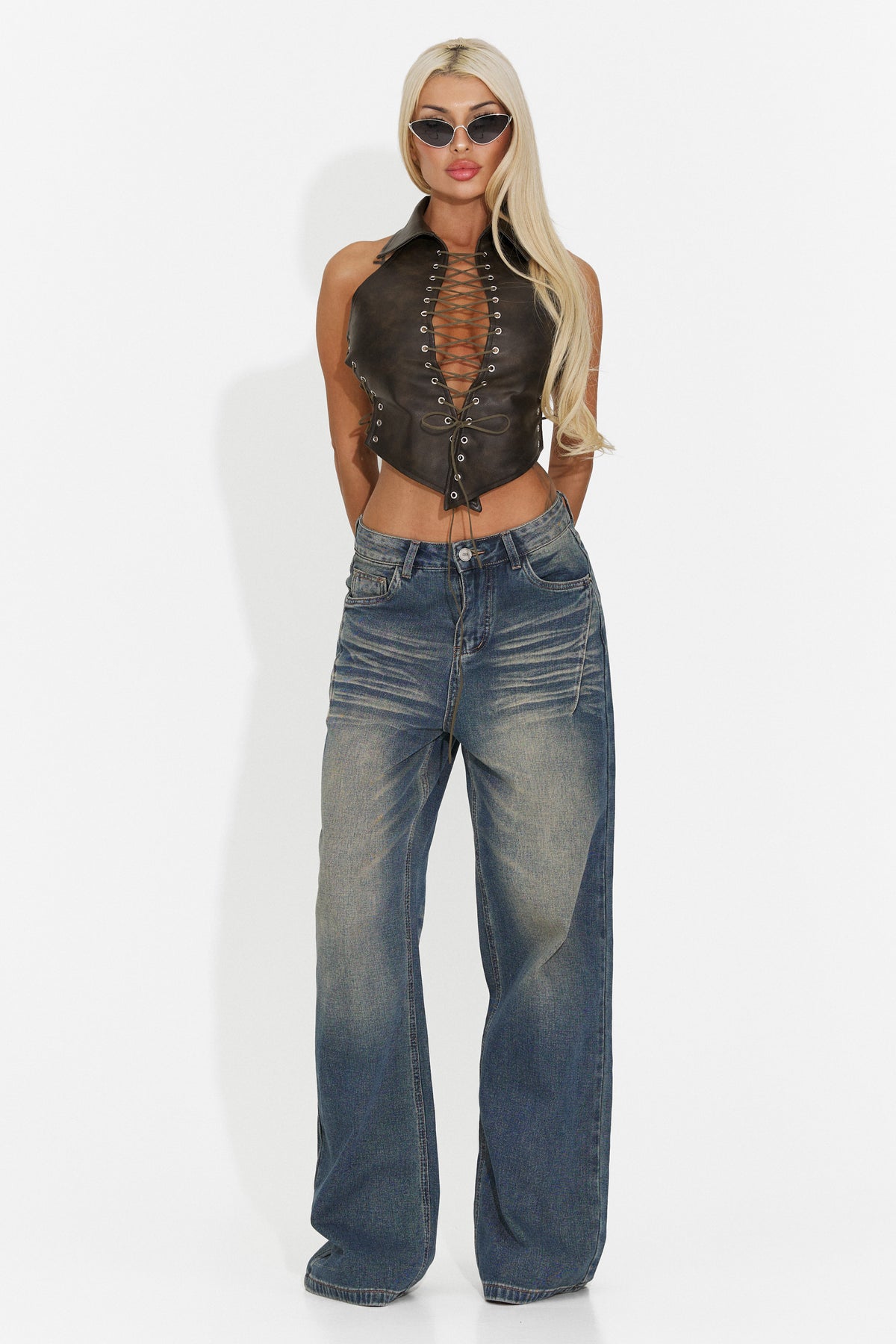 Corset casual kaki Crolilela Bogas