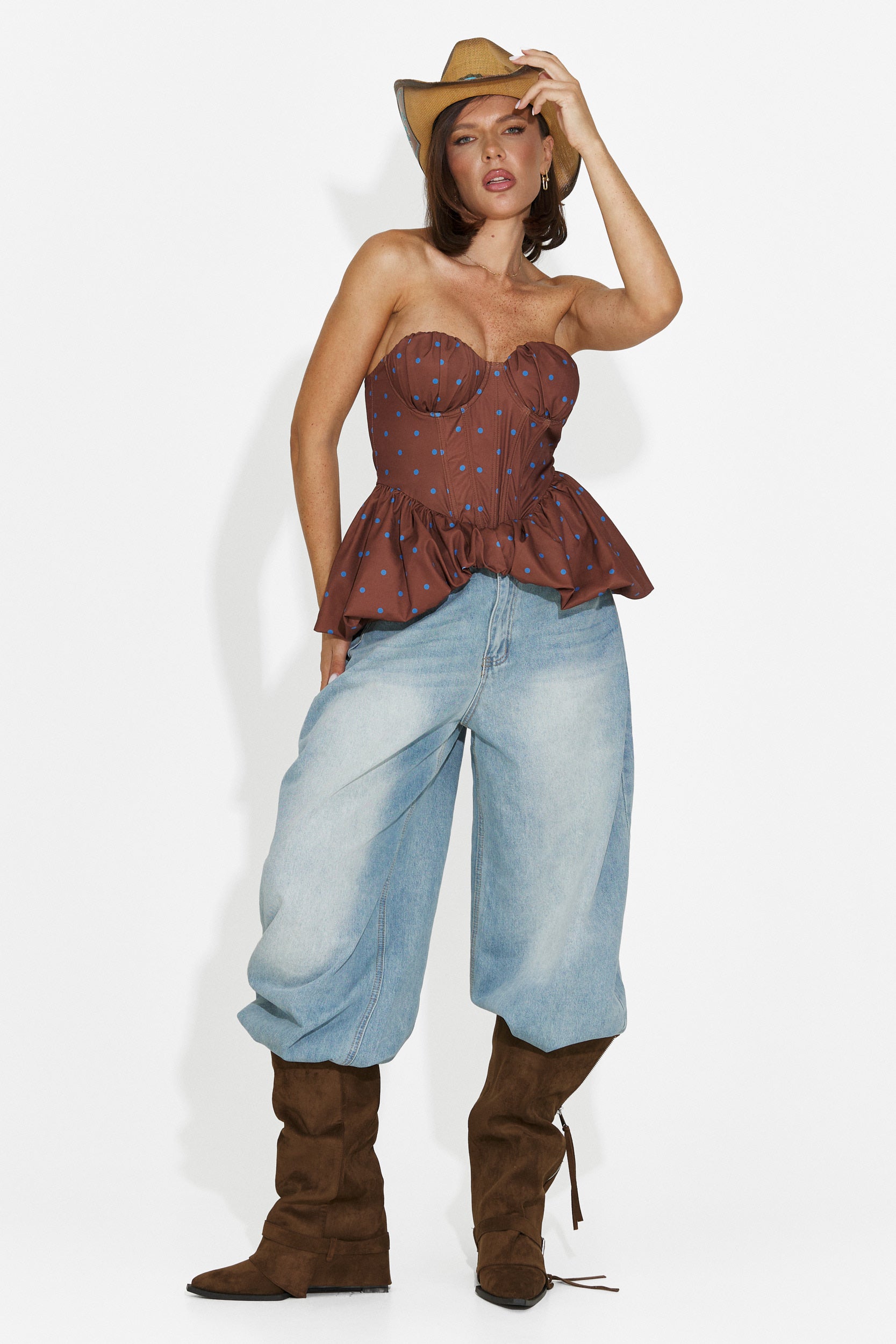 Corset dama casual maro Silviona Bogas