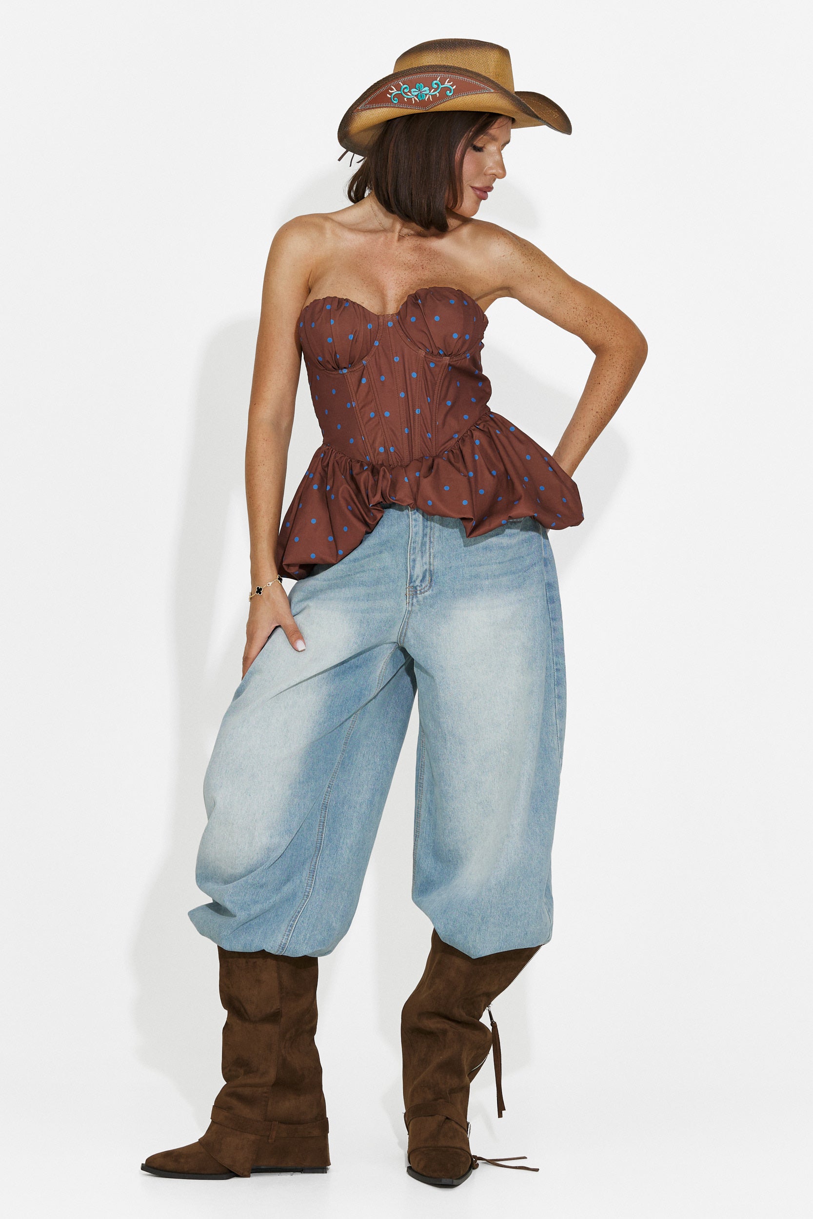 Corset dama casual maro Silviona Bogas