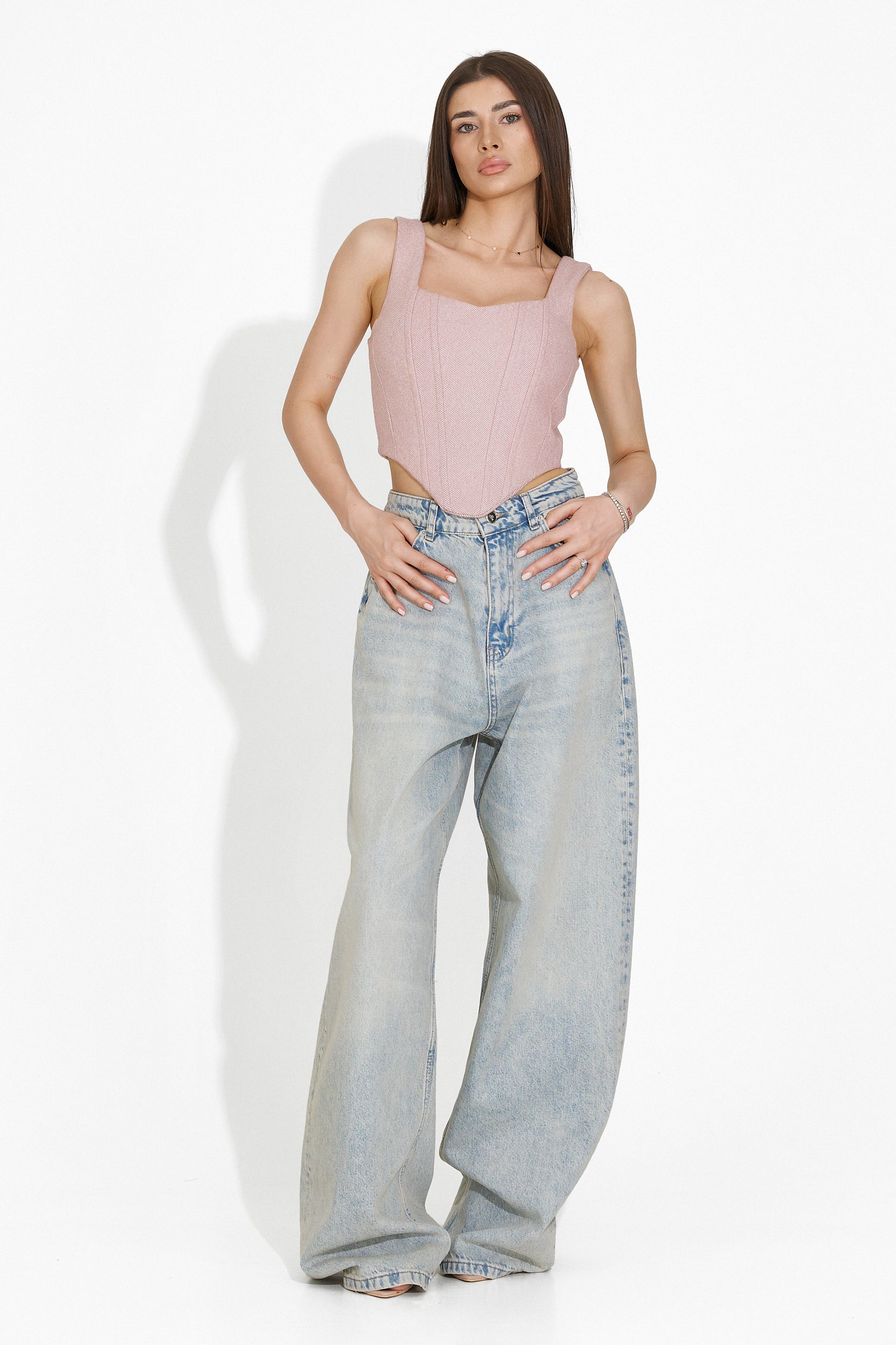 Elegant Pink Hershel Bogas Women's Corset
