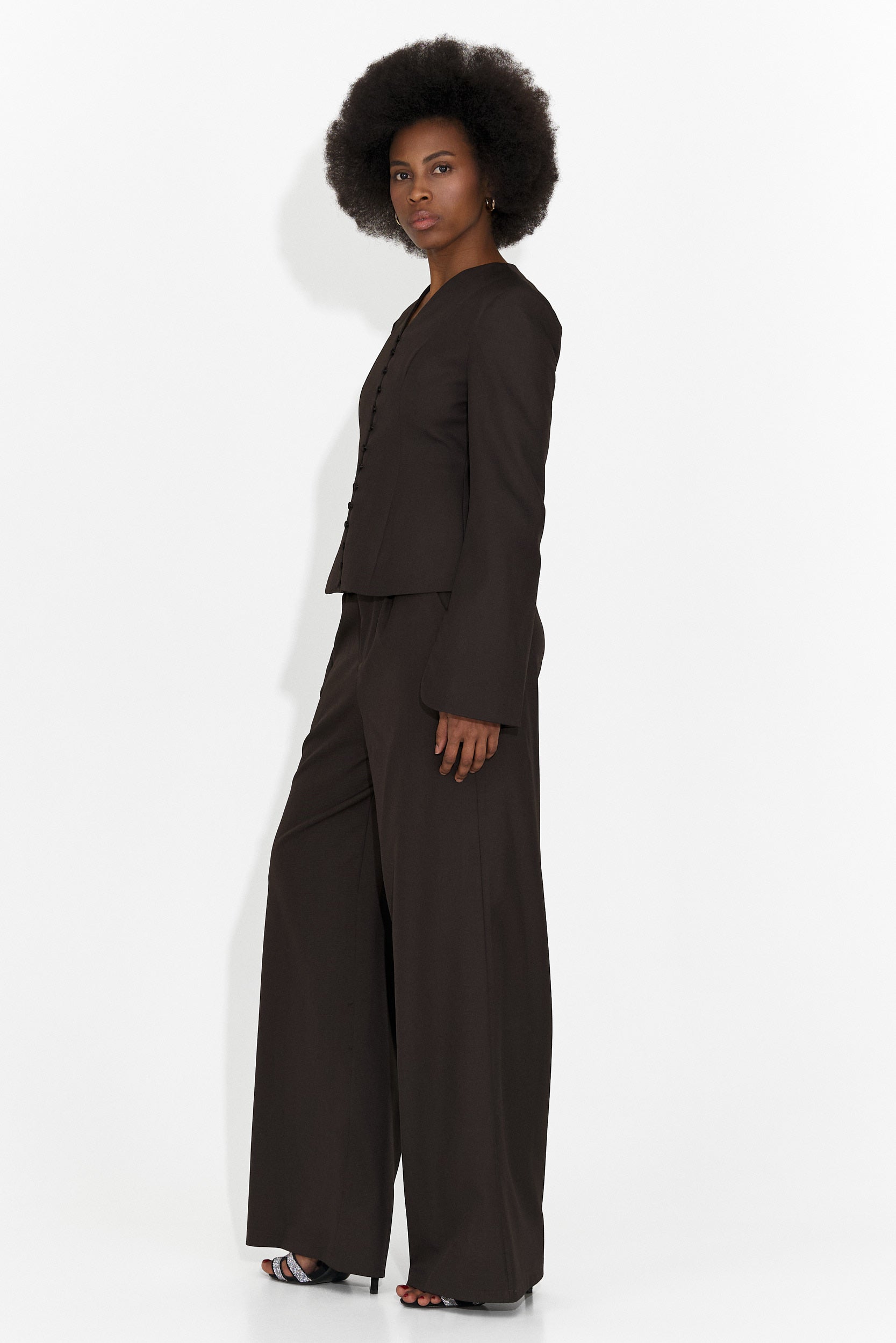 Costum cu pantaloni elegant negru Jayne Bogas