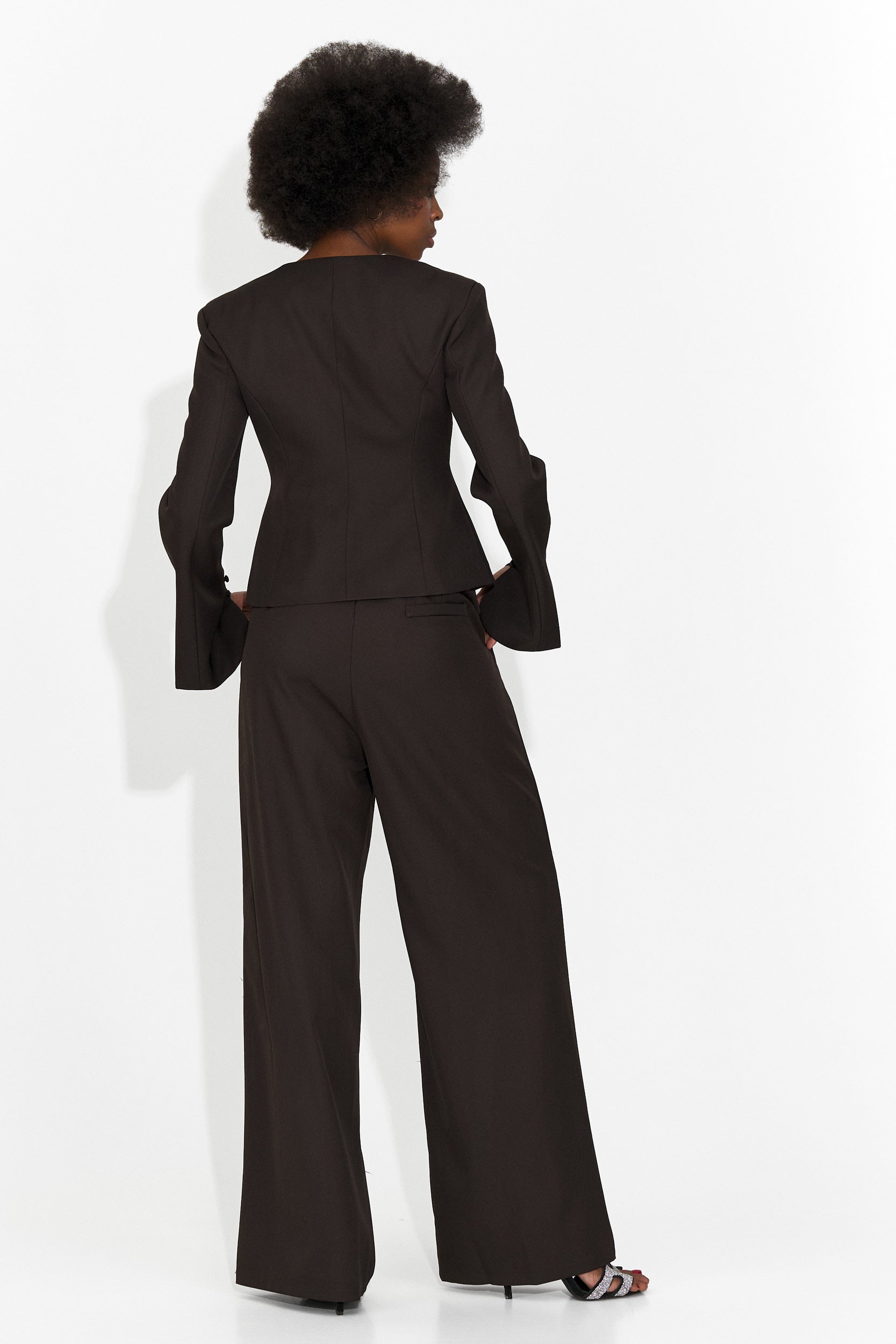 Costum cu pantaloni elegant negru Jayne Bogas