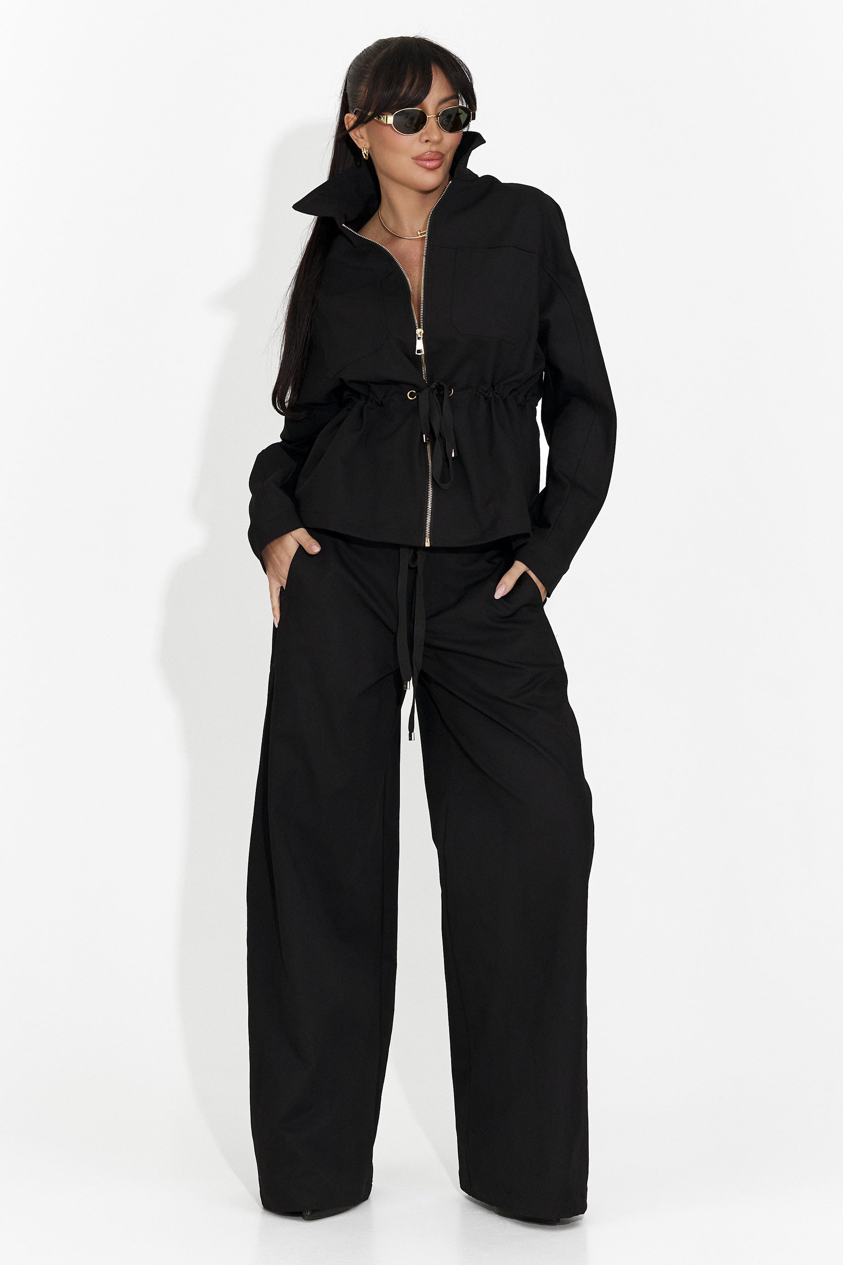 Costum dama elegant negru Elenya Bogas