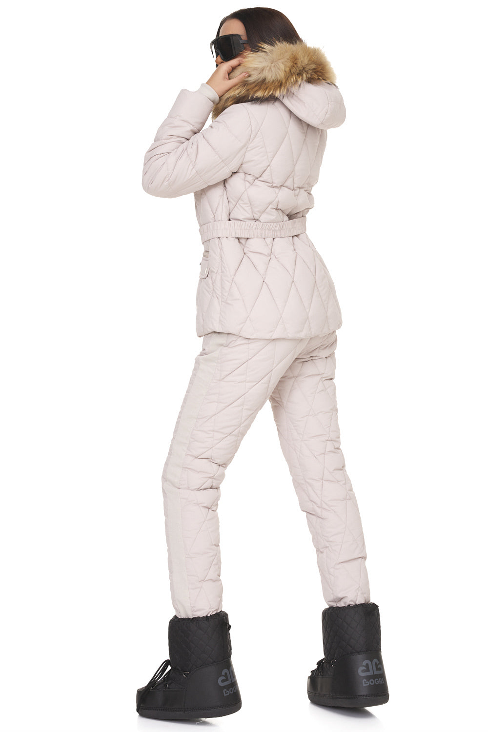 Costum de iarna dama bej Zemidea Bogas