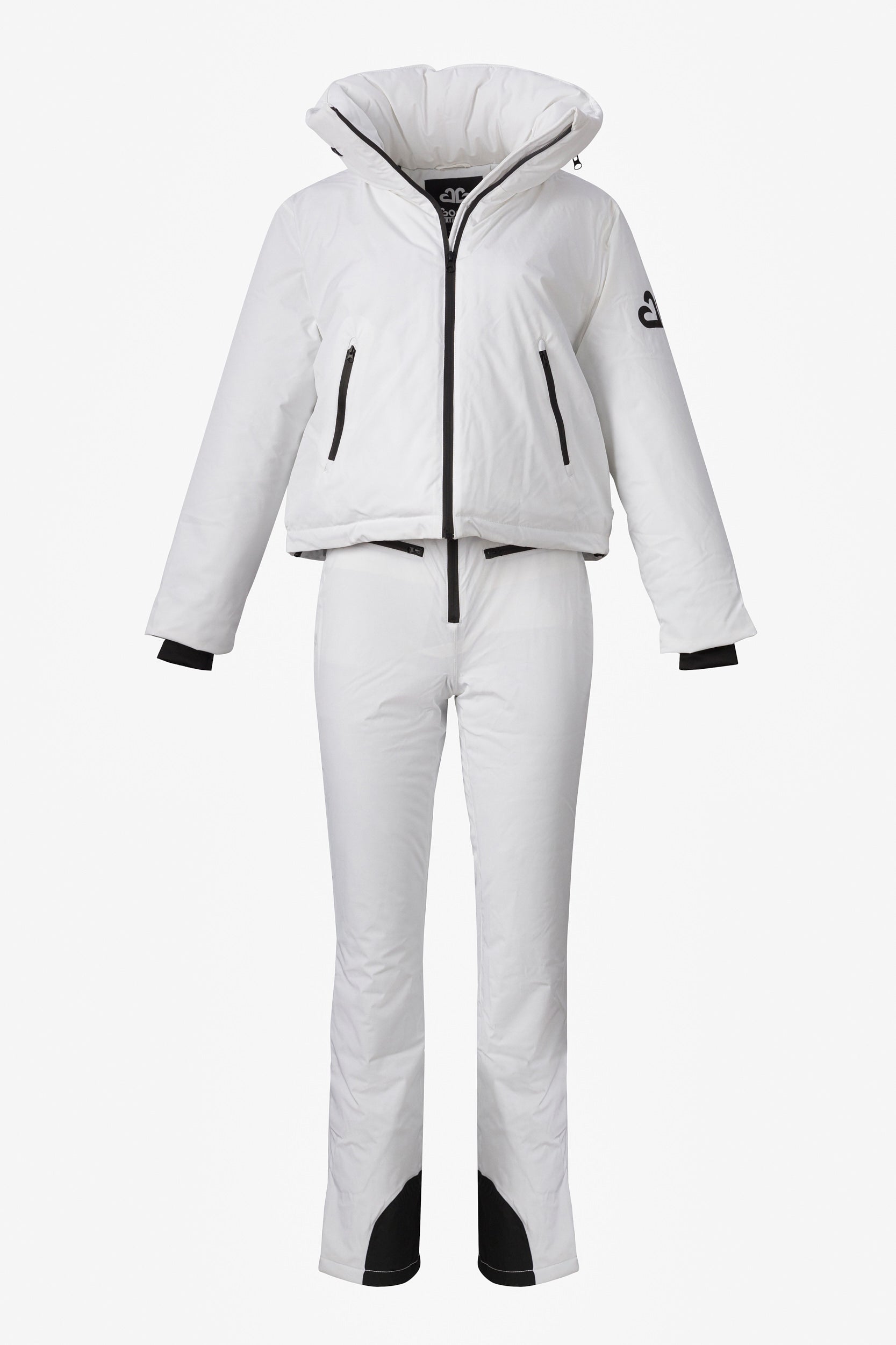 Reasia Bogas White Casual Ski Suit