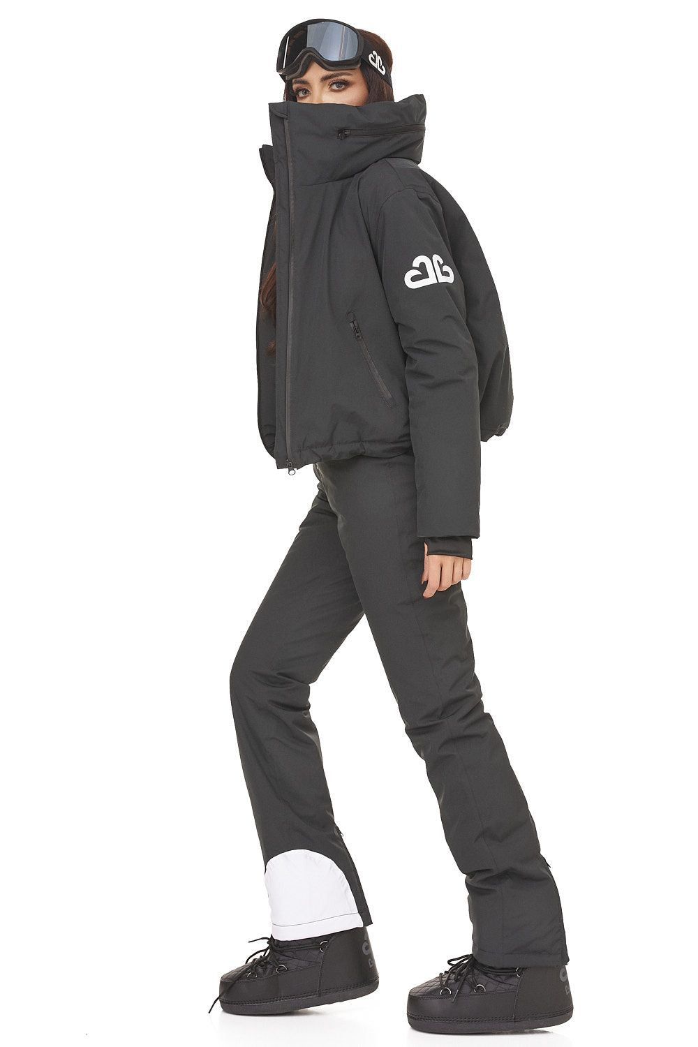 Costum ski casual negru Reasia Bogas