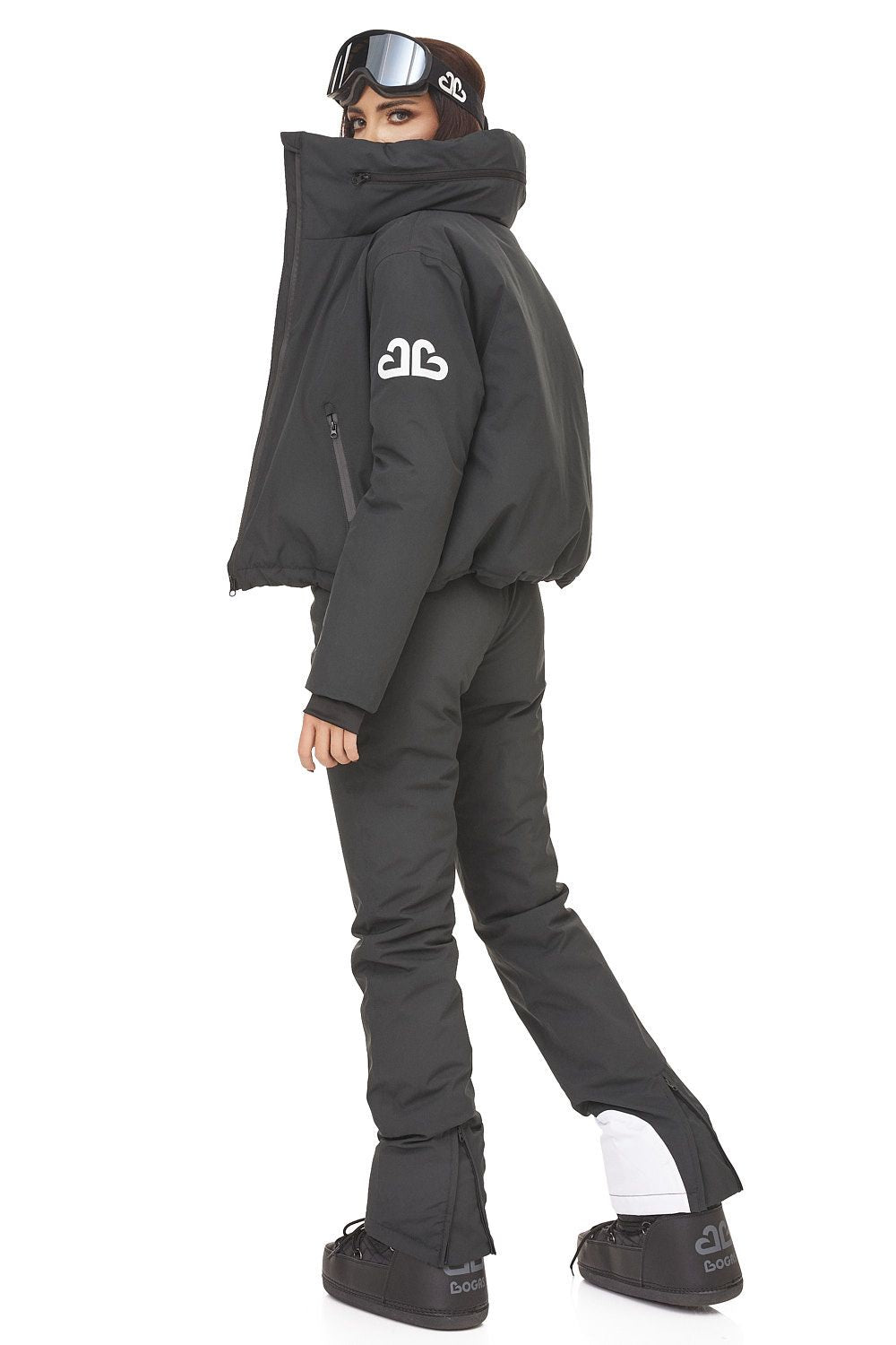 Costum ski casual negru Reasia Bogas