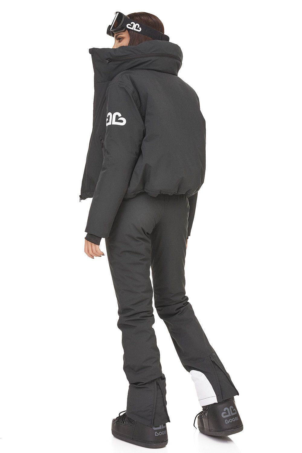 Costum ski casual negru Reasia Bogas