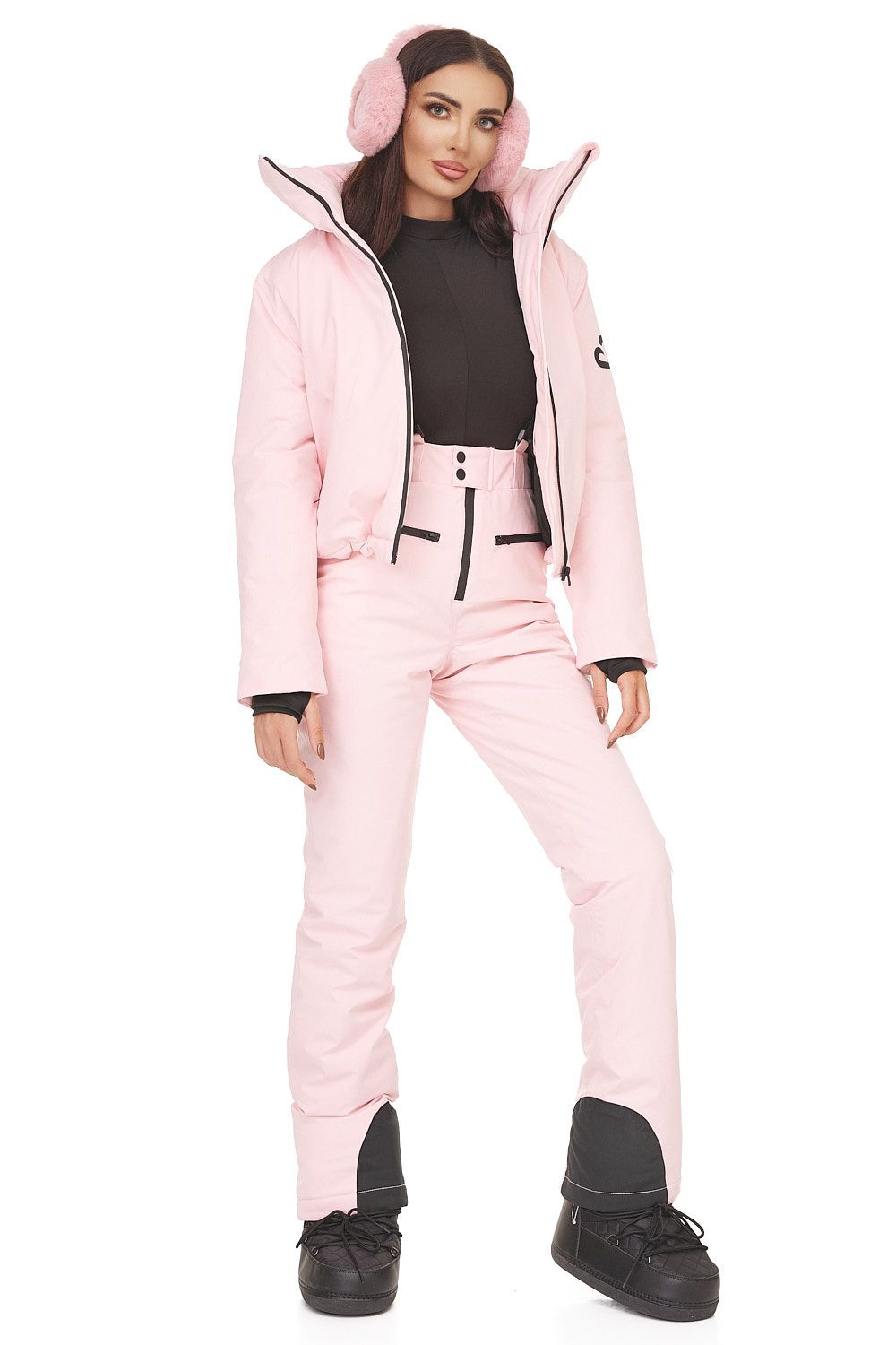 Costum ski casual roz Reasia Bogas