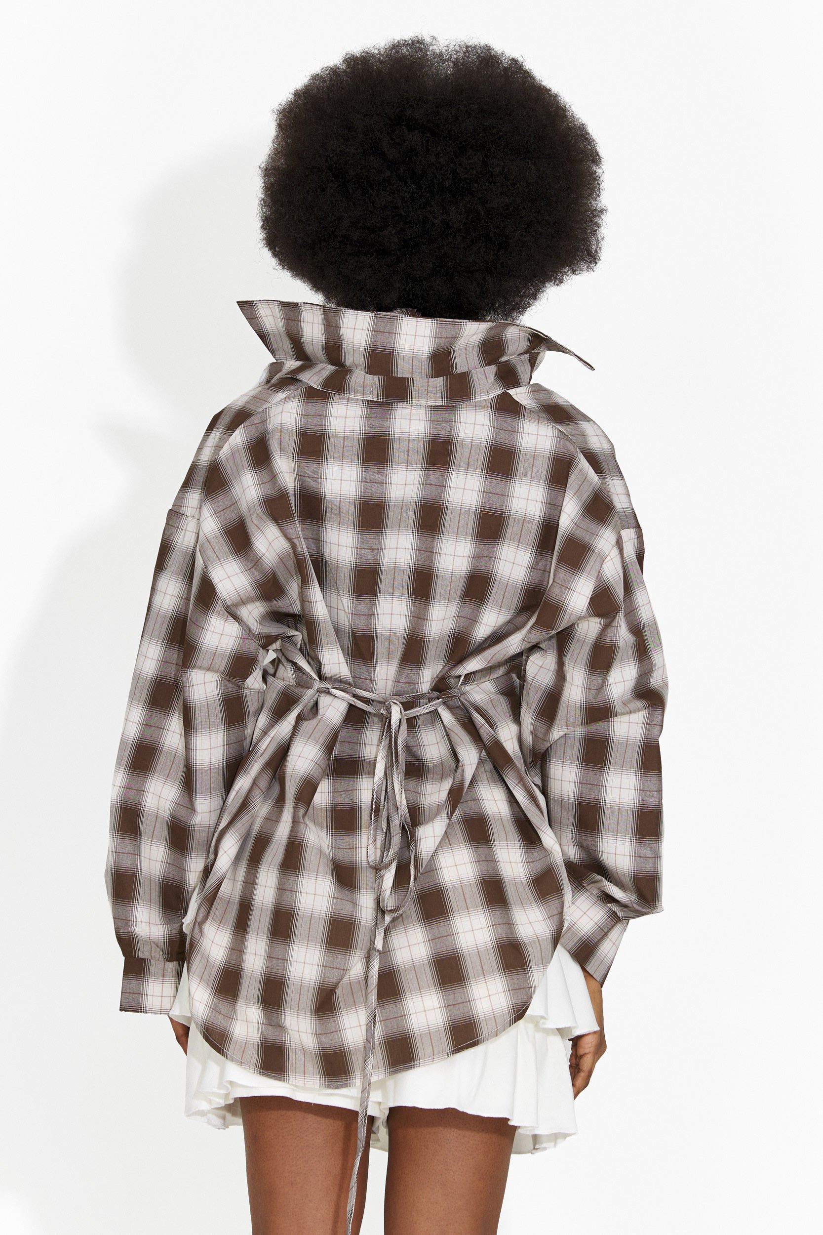 Fusta dama casual alba Nathaly Bogas