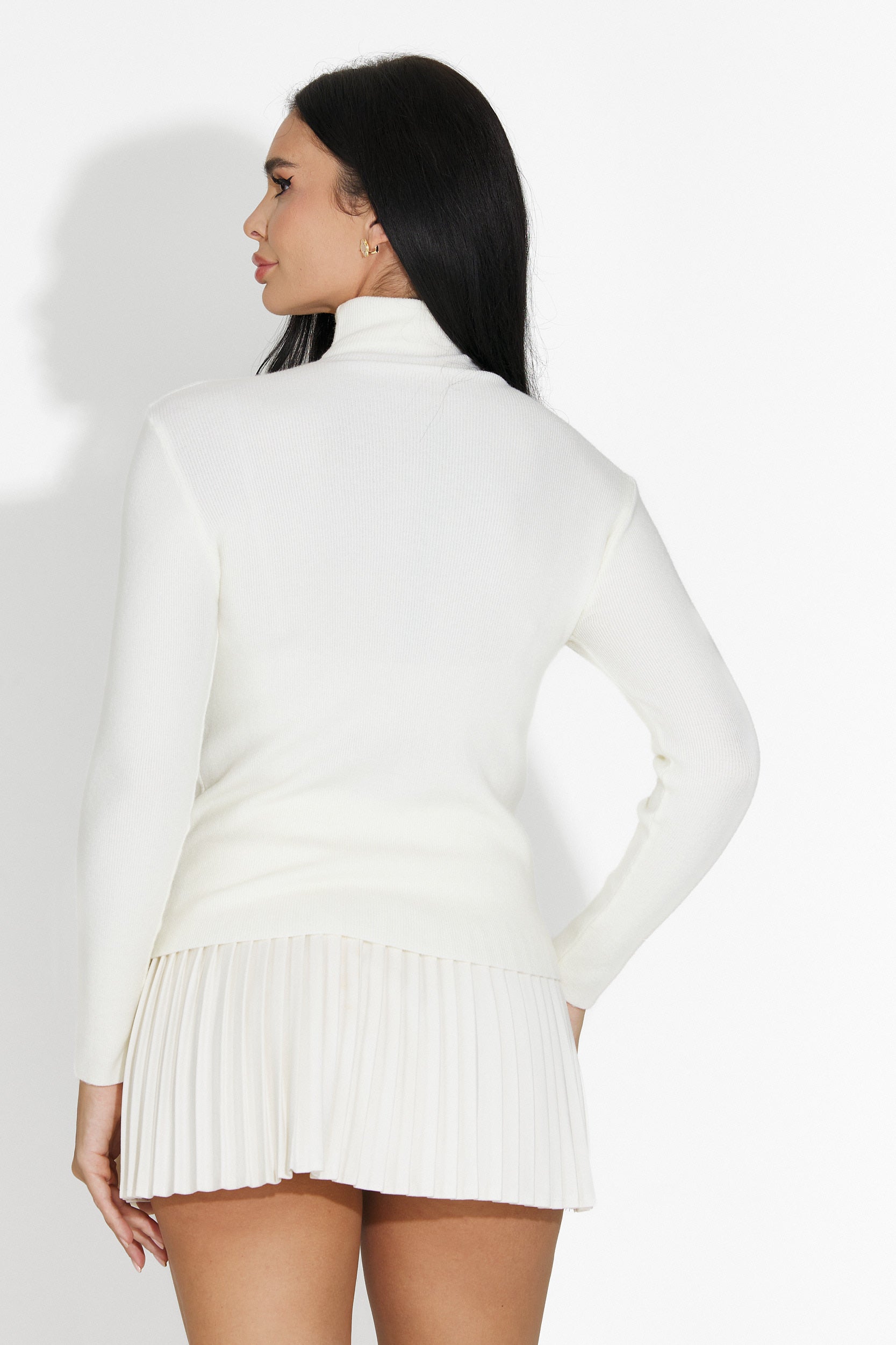 Fusta dama casual bej Nivara Bogas