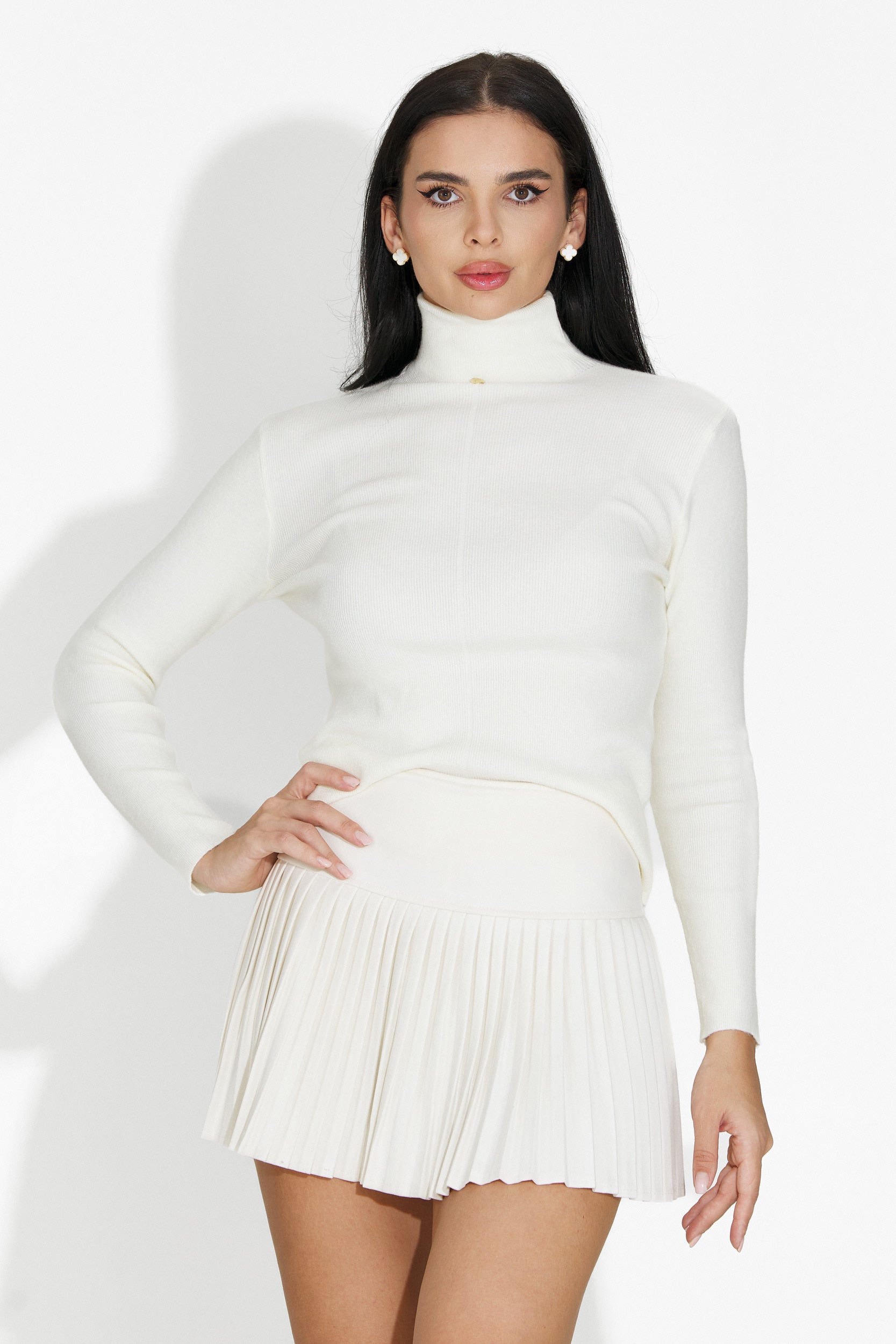 Fusta dama casual bej Nivara Bogas