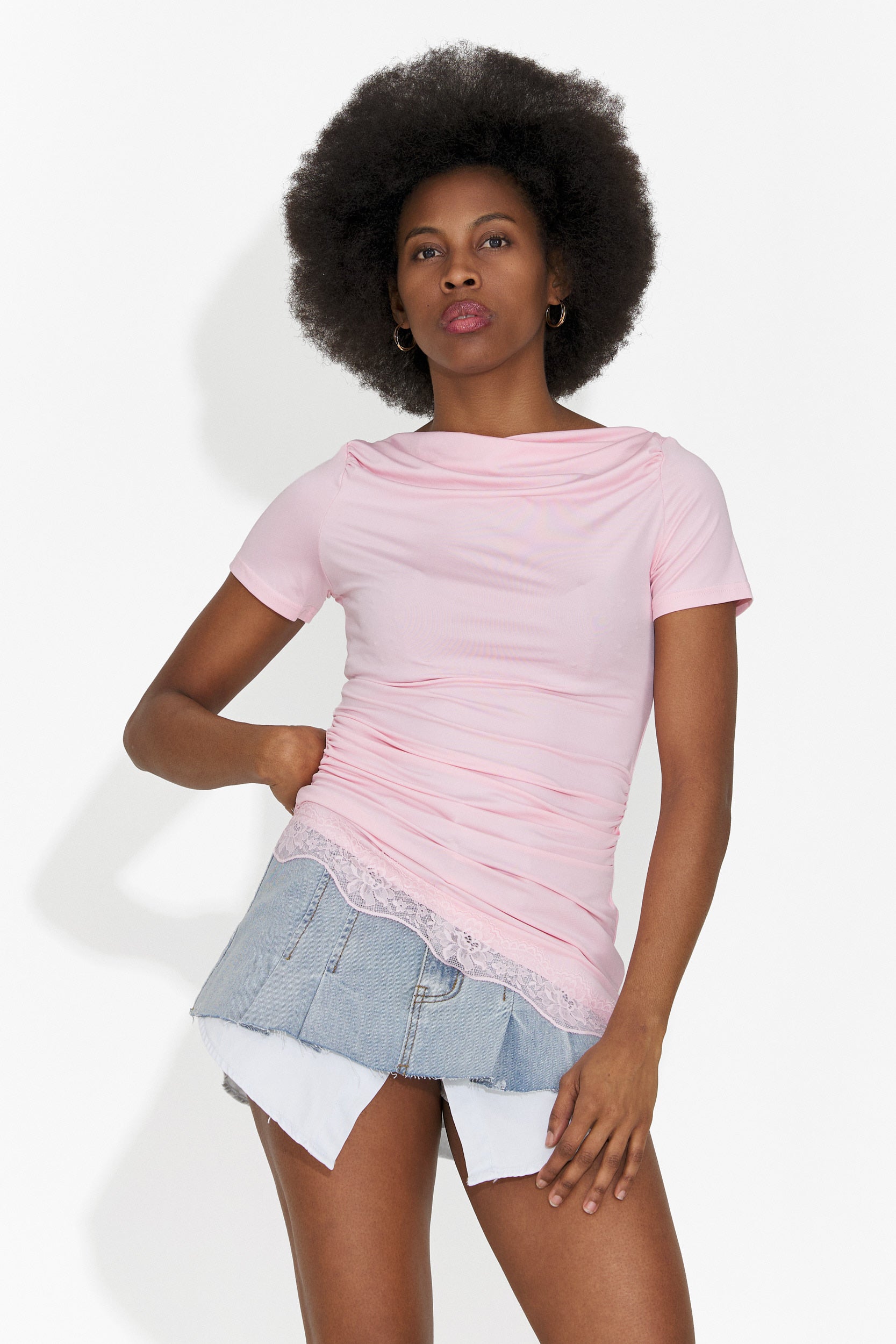 Fusta dama casual bleu Iustina Bogas