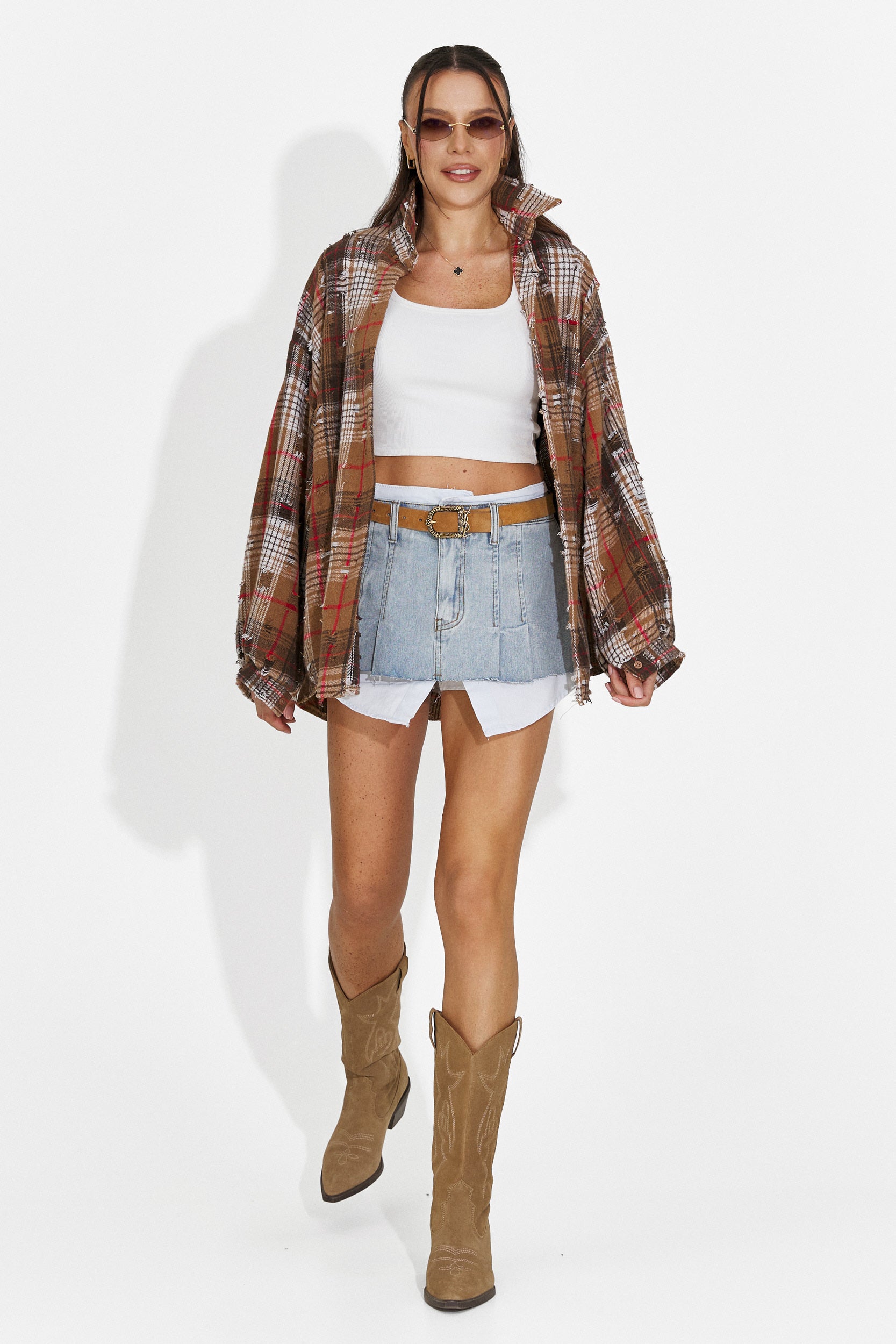 Fusta dama casual bleu Iustina Bogas