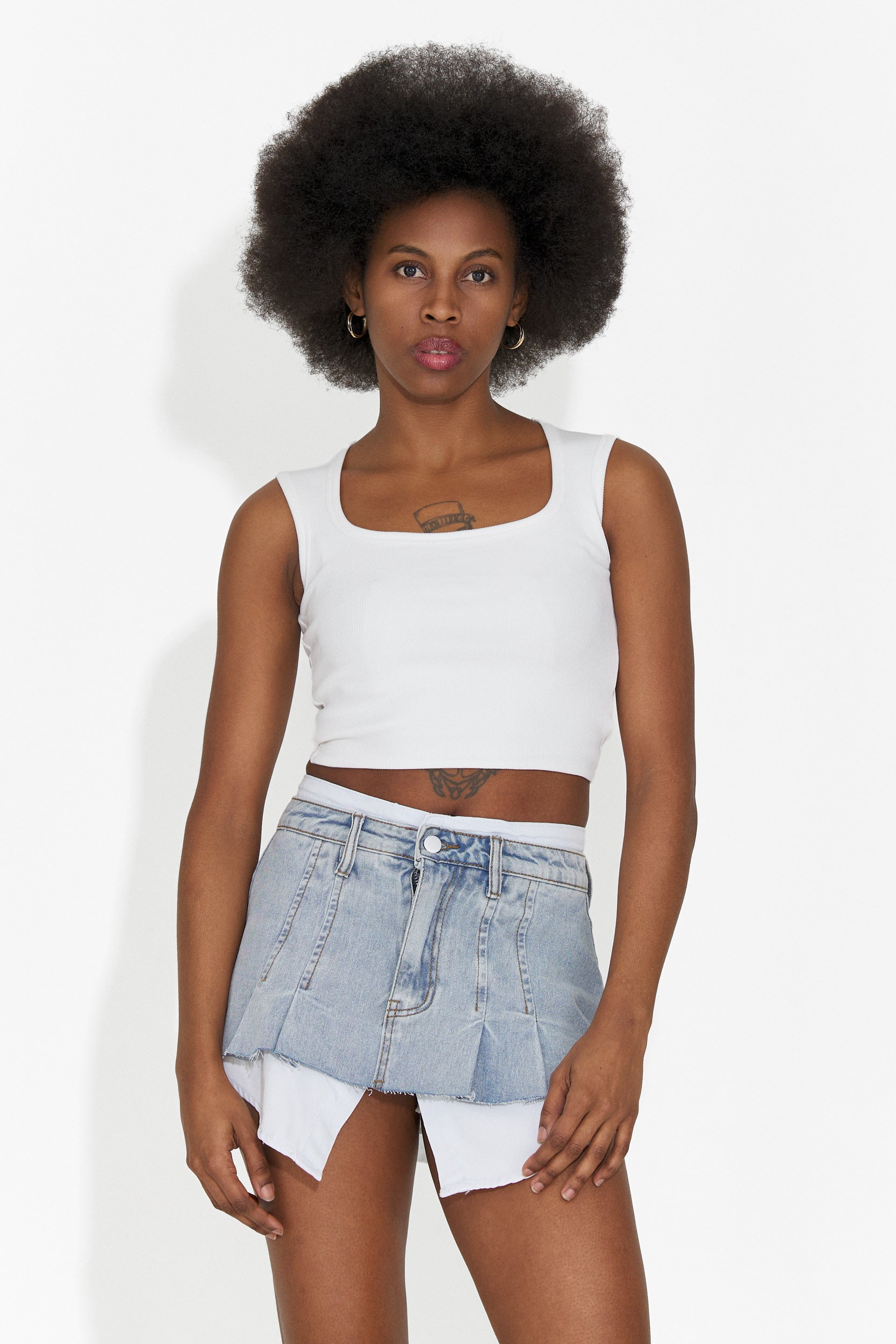 Fusta dama casual bleu Iustina Bogas