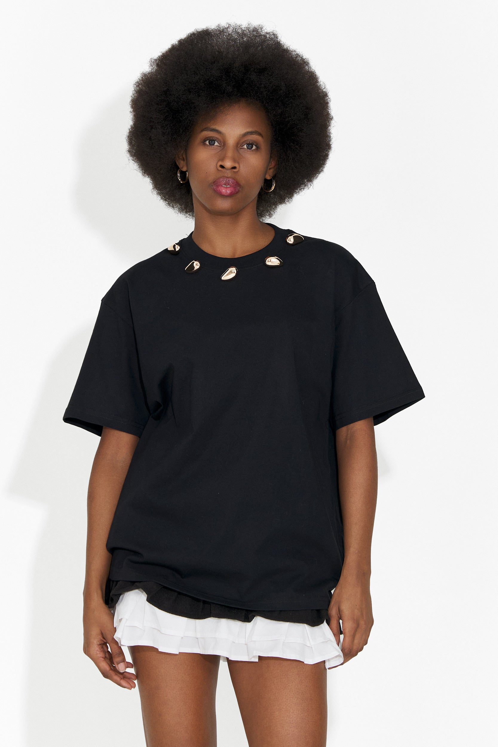 Fusta dama casual neagra Helenia Bogas