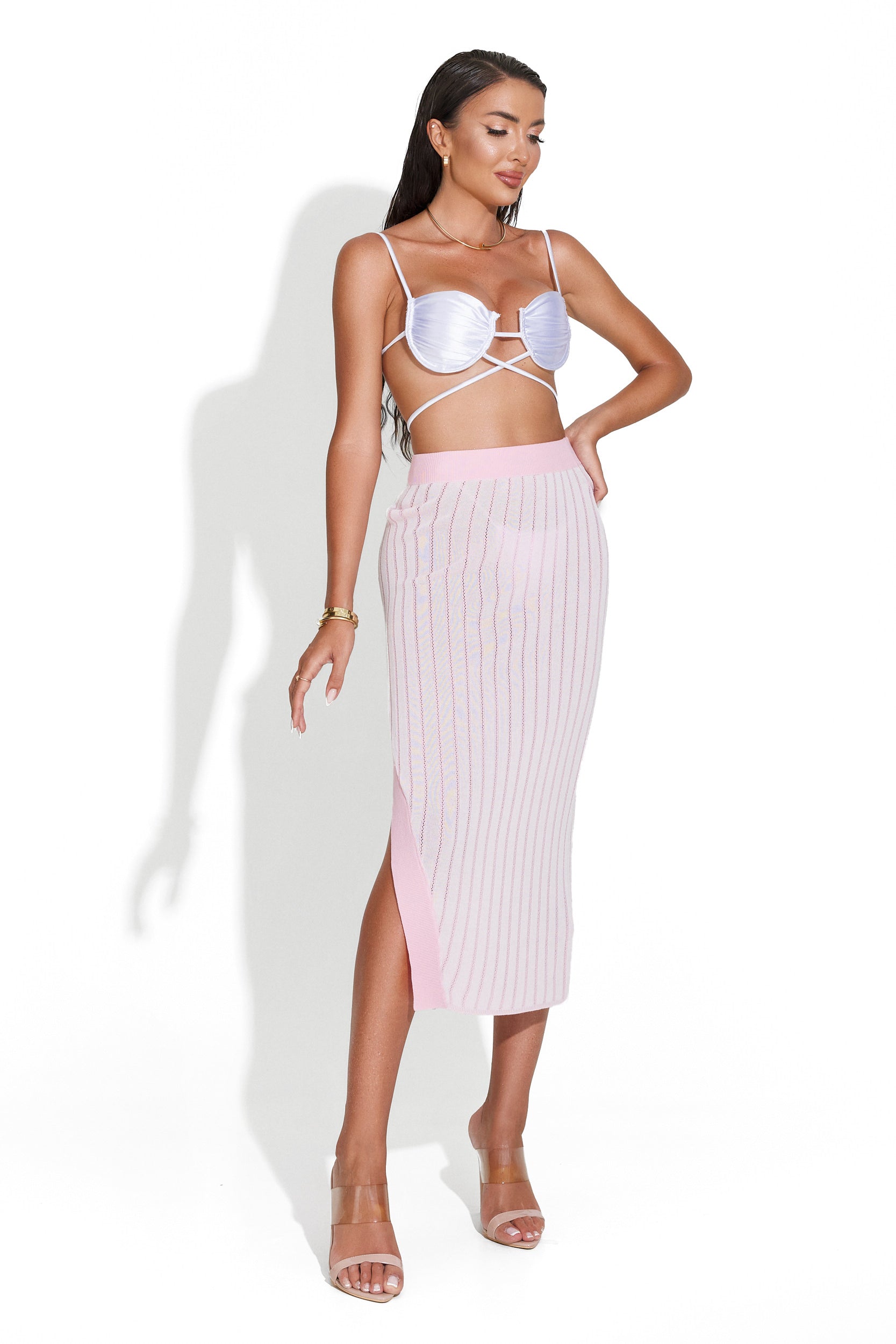 Casual Pink Skirt for Women by Marice Bogas
