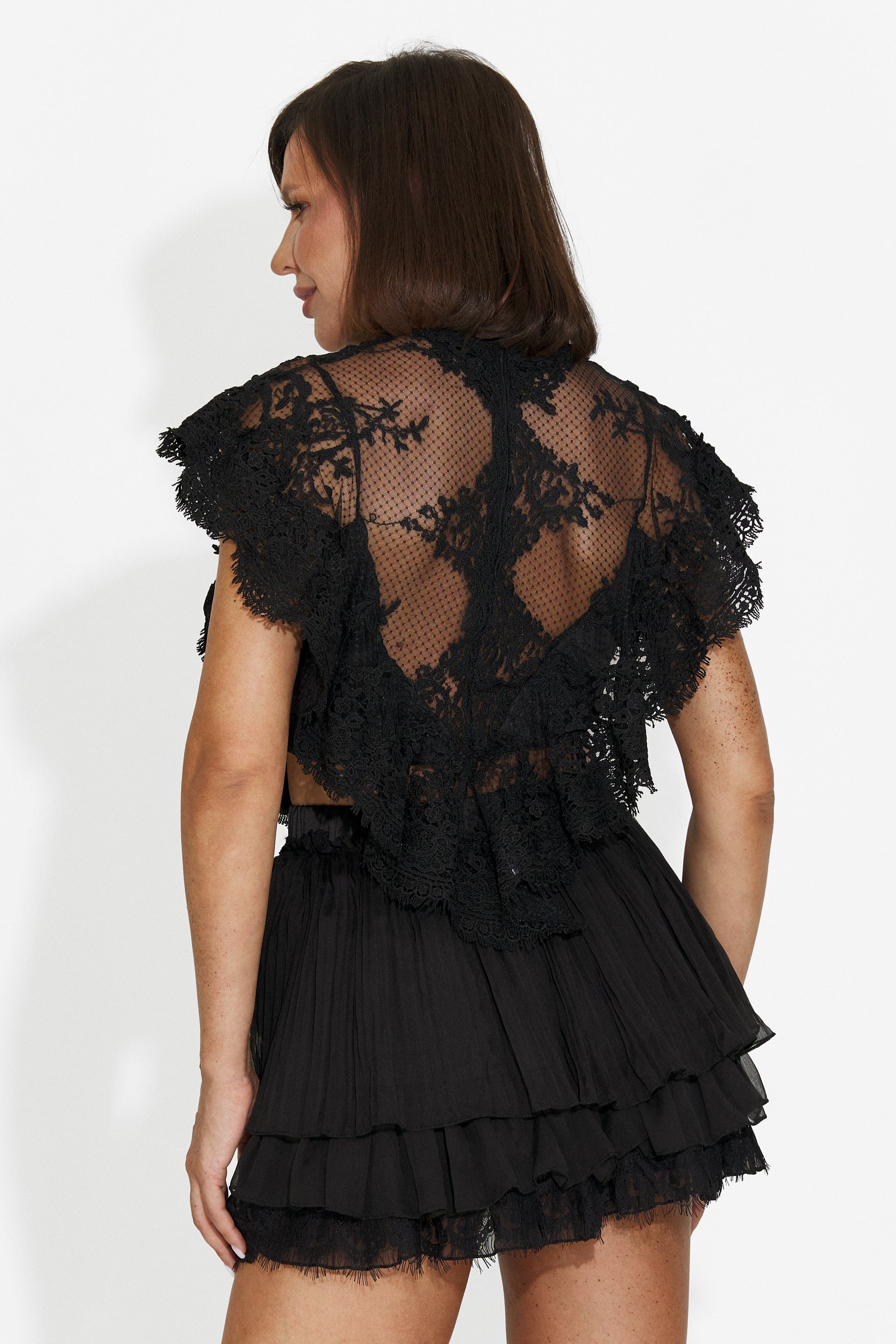 Fusta pantaloni dama negru Claricya Bogas