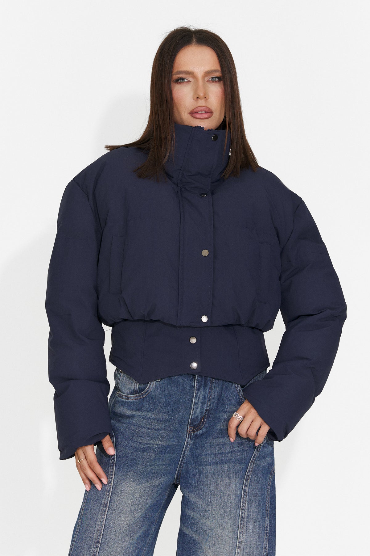Geaca casual bleumarin Briouna Bogas