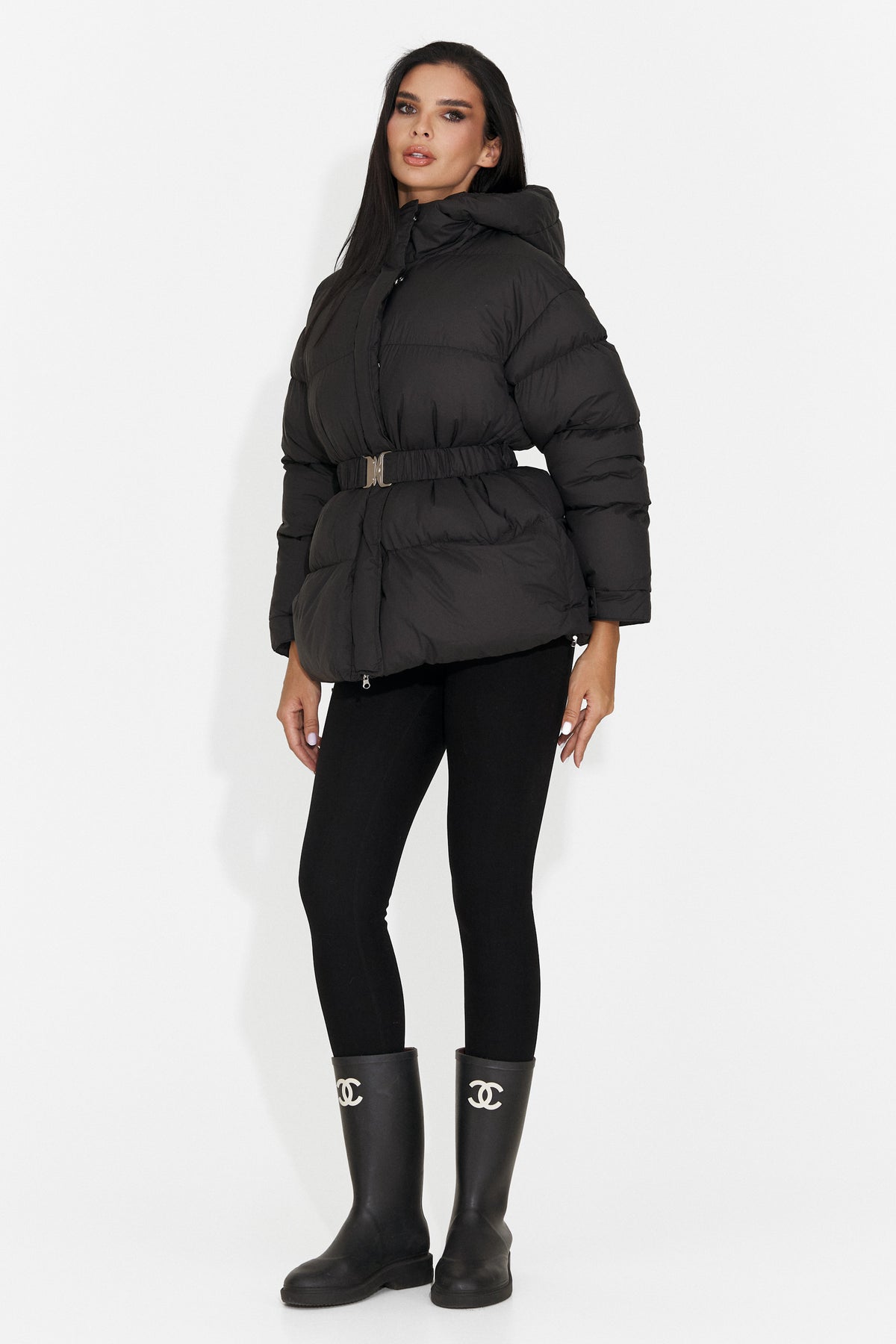 Geaca casual neagra Soloveyeria Bogas