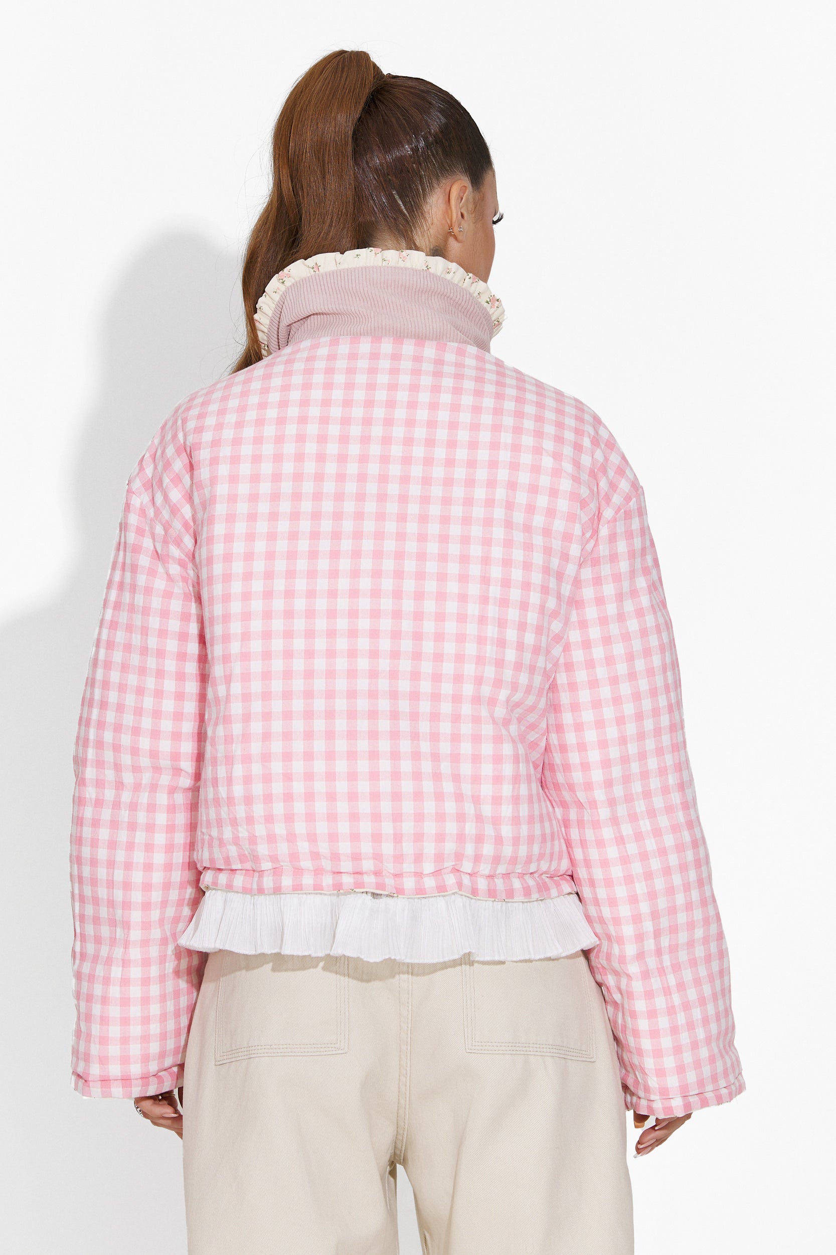 Carlita Bogas Pink Women's Jacket 2 Sides