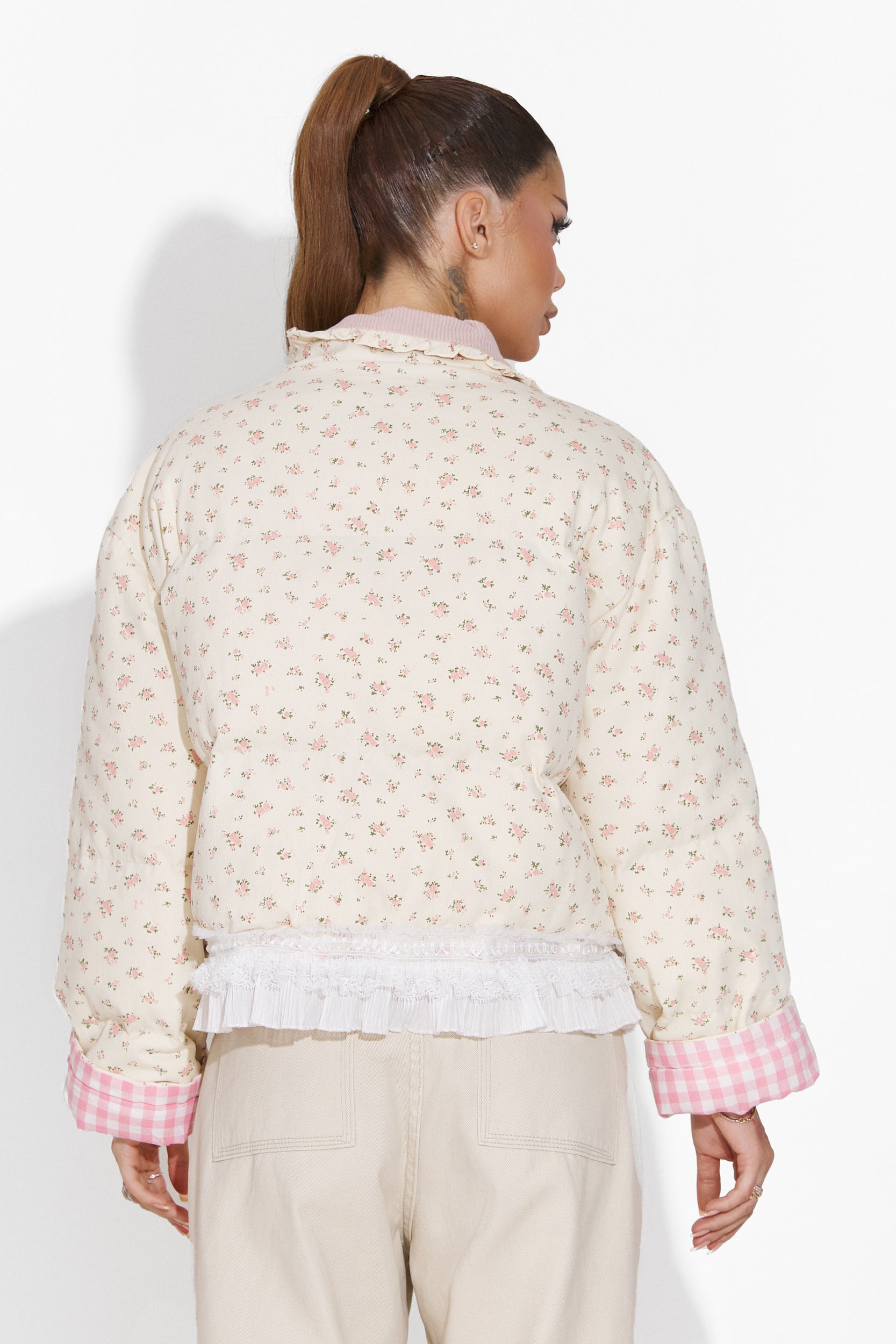 Carlita Bogas Pink Women's Jacket 2 Sides