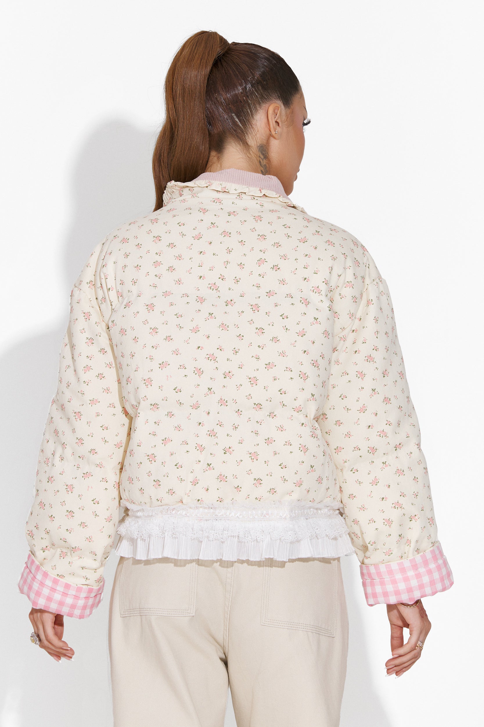 Carlita Bogas Pink Women's Jacket 2 Sides