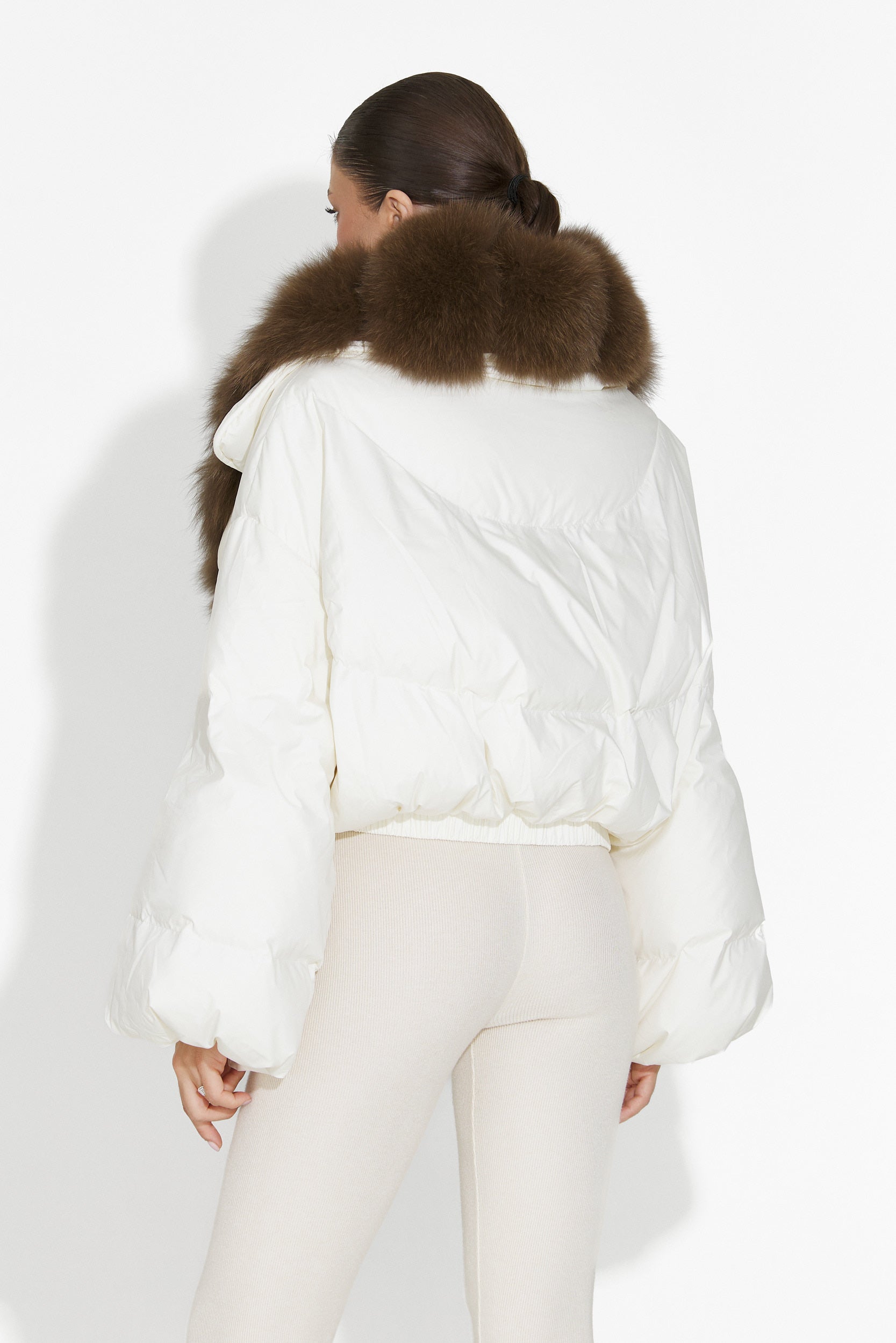 Geaca dama bej Selvoria Bogas