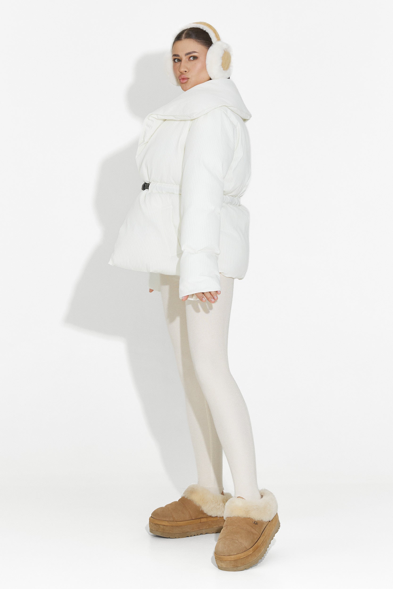 Geaca dama casual alba Eonica Bogas