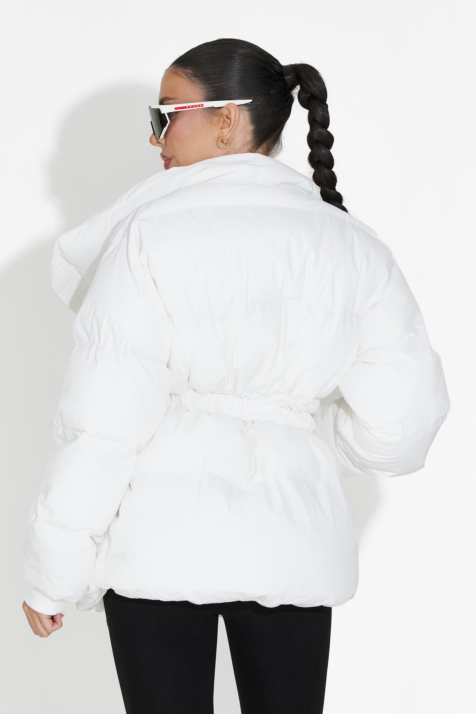 Geaca dama casual alba Norisa Bogas