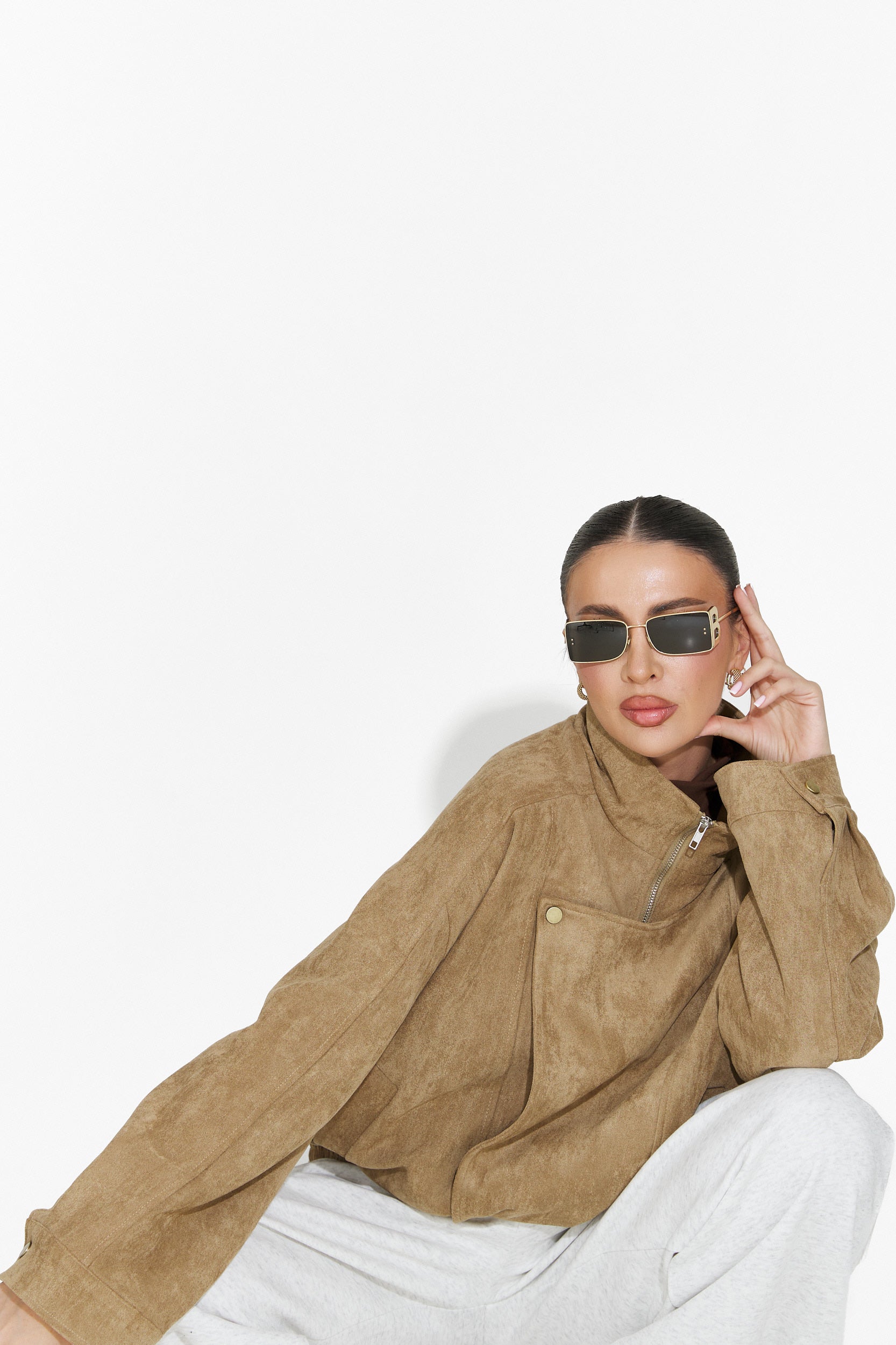 Geaca dama casual bej Ismoria Bogas