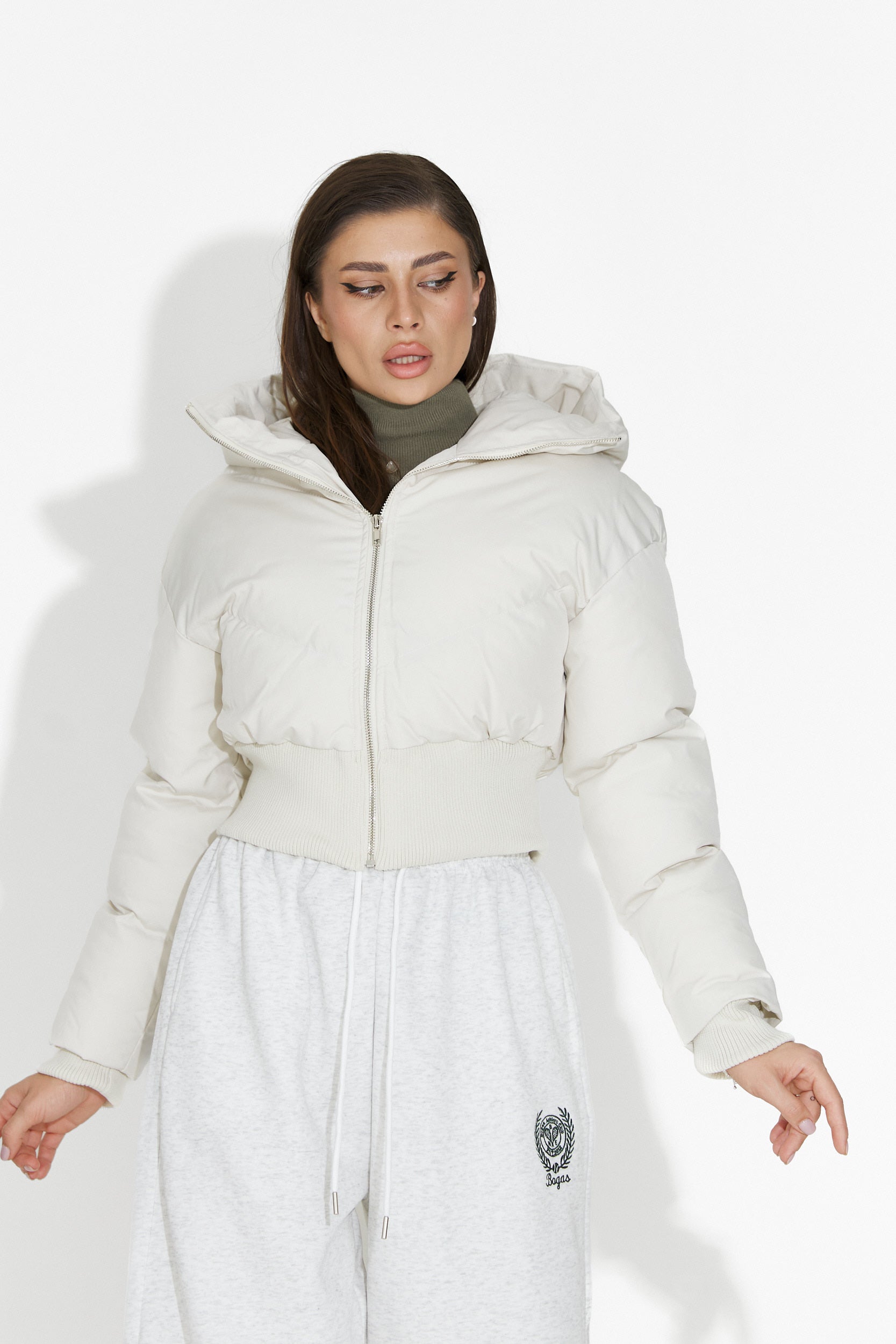 Lumaya Bogas Casual Beige Women's Jacket