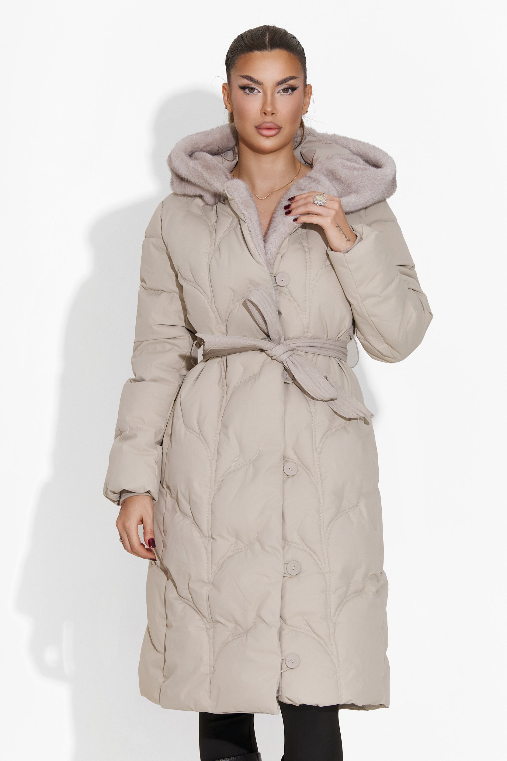 Synergy Bogas Casual Beige Women's Jacket