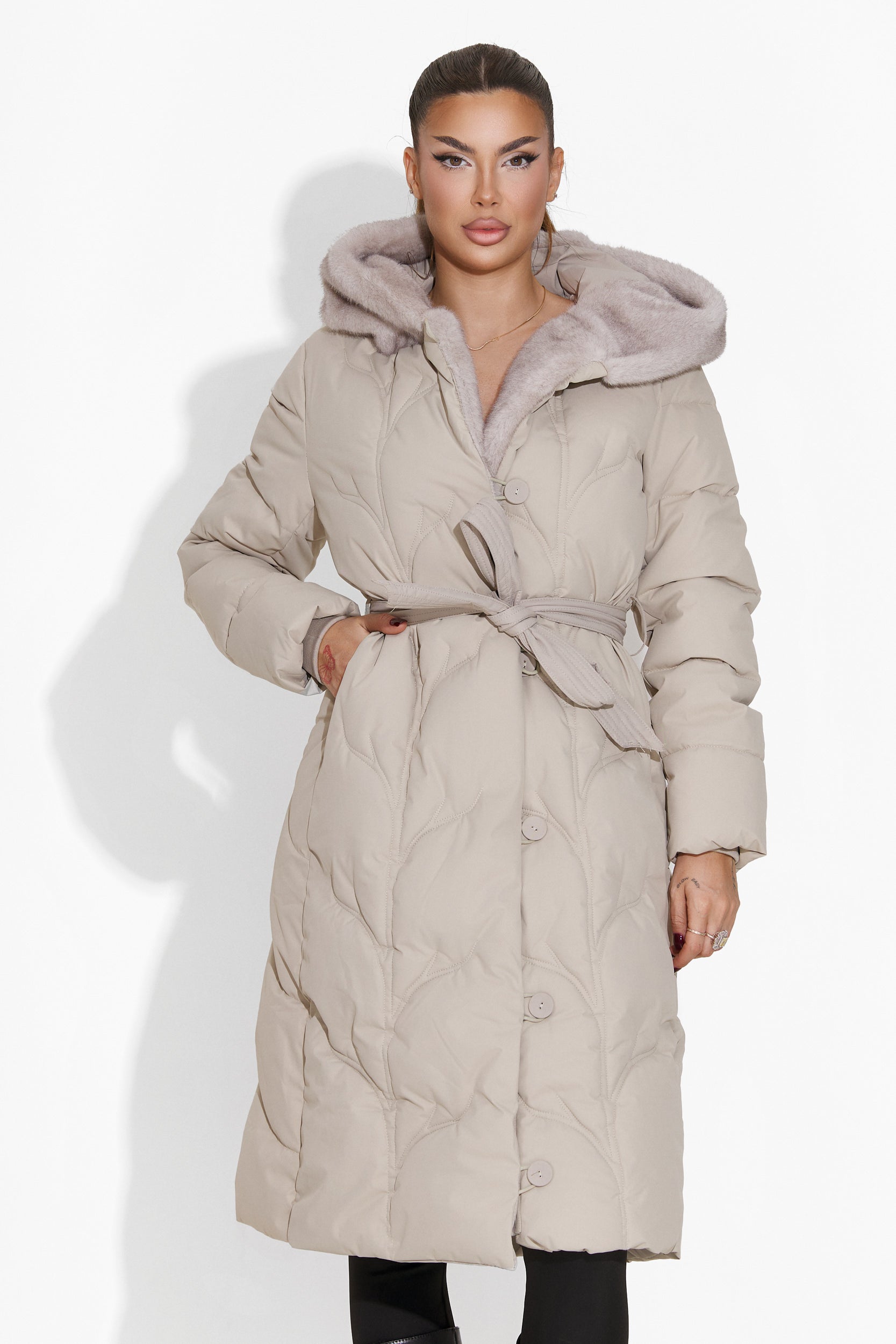 Synergy Bogas Casual Beige Women's Jacket