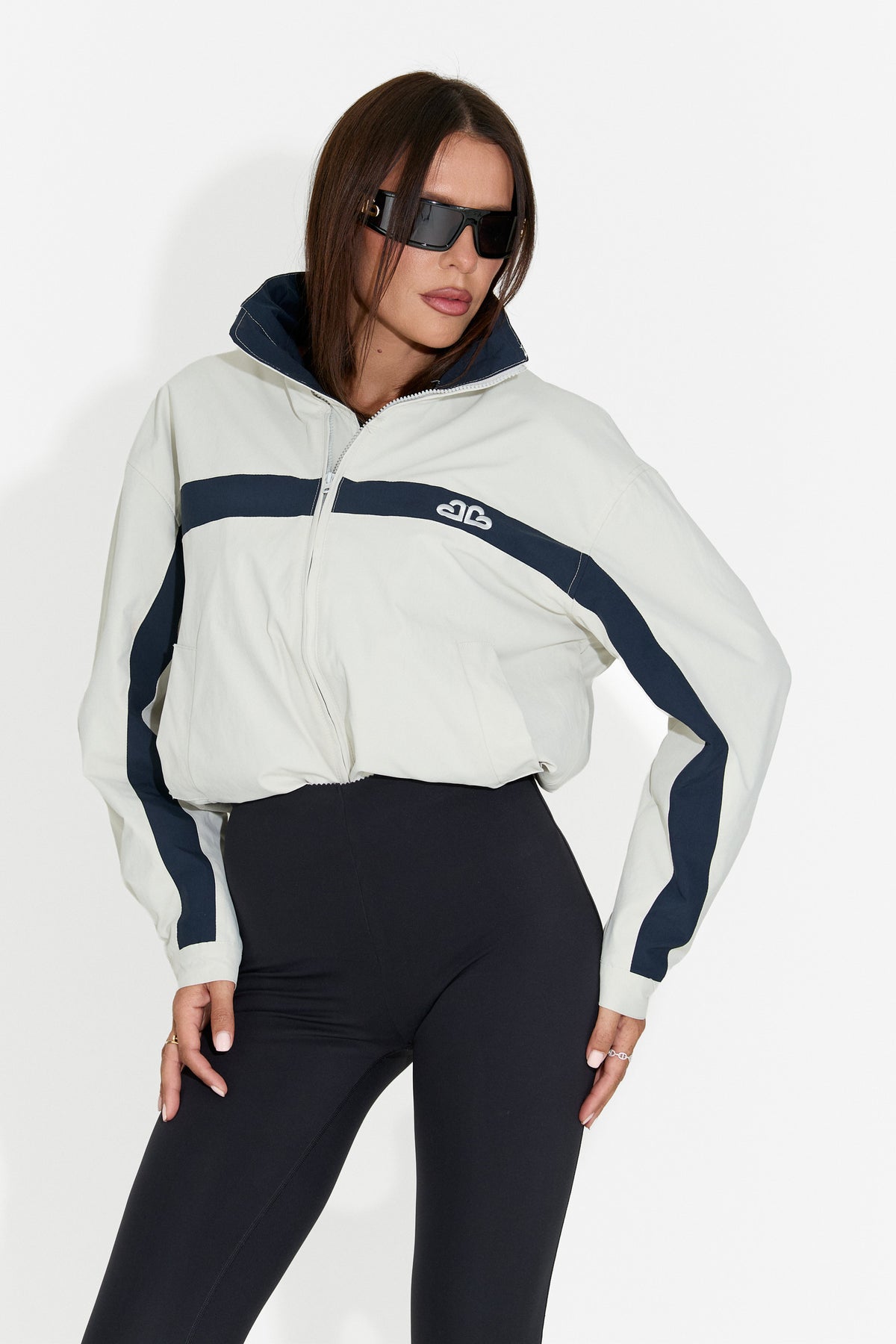 Geaca dama casual bej Zoerina Bogas